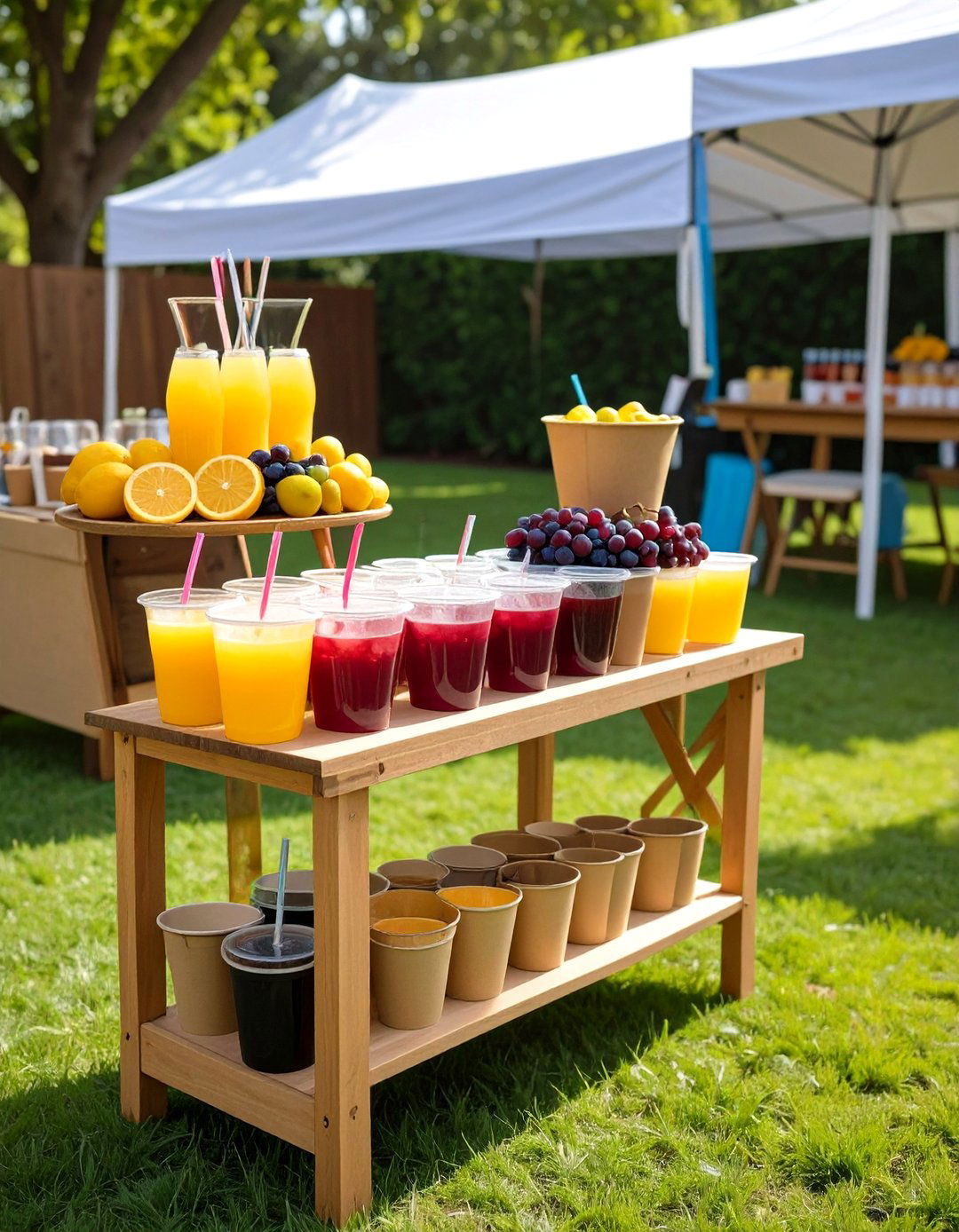 Graduation Party Mocktail and Beverage Station - 20 Graduation Party Ideas