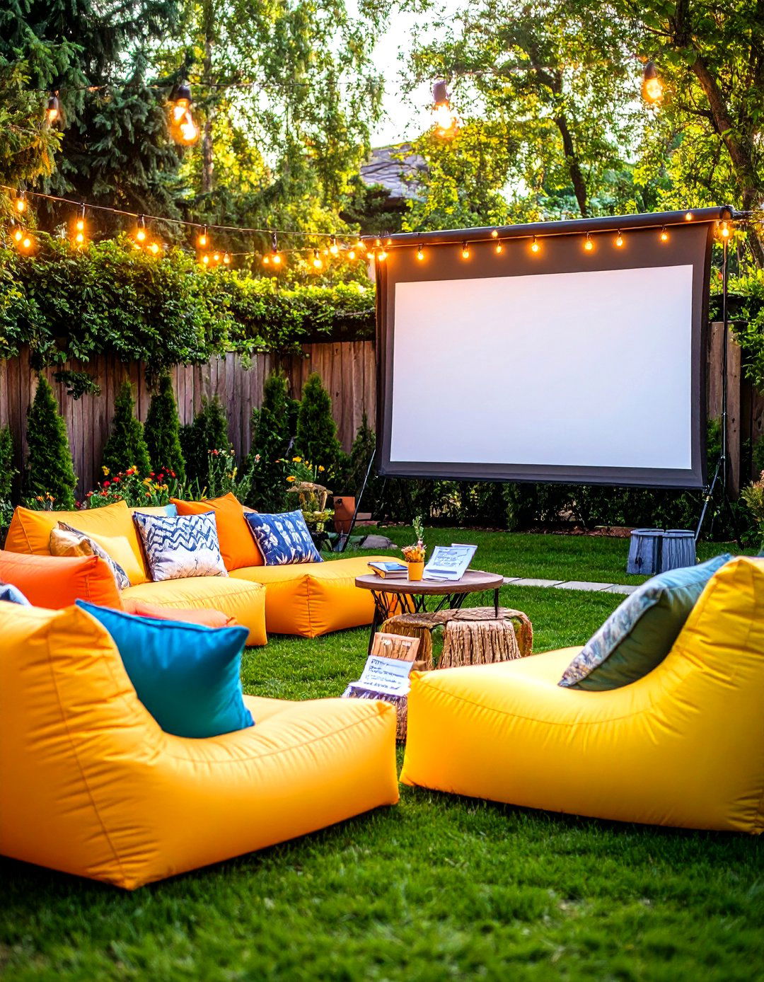 Graduation Party Outdoor Movie Night - 20 Graduation Party Ideas