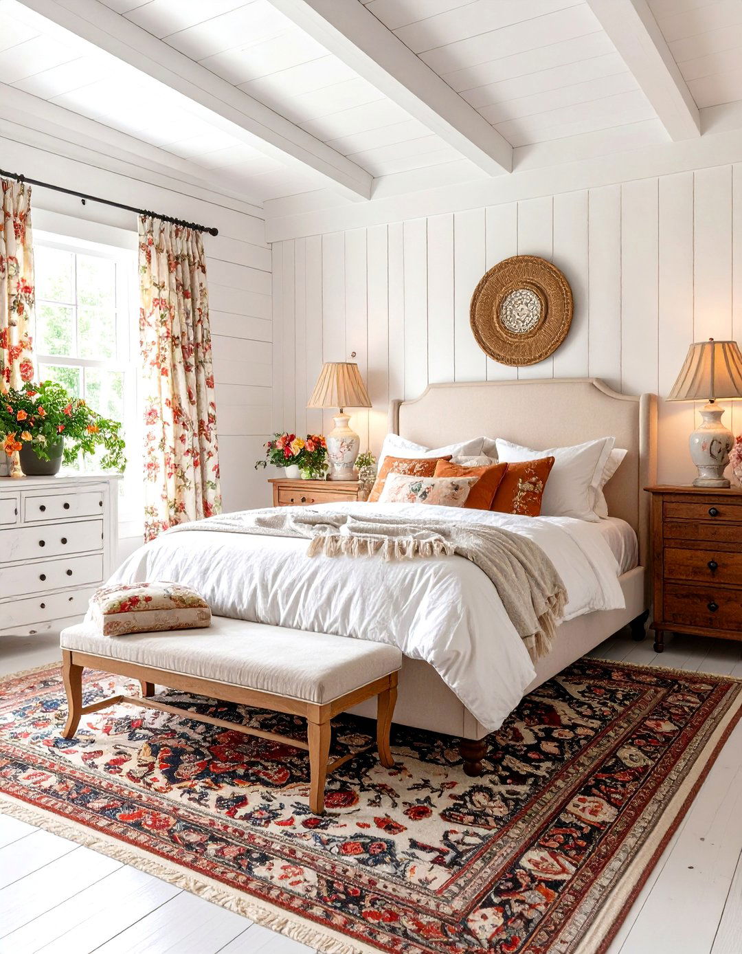 Grandmillennial Cabin Elegance - 20 Cabin Bedroom Ideas