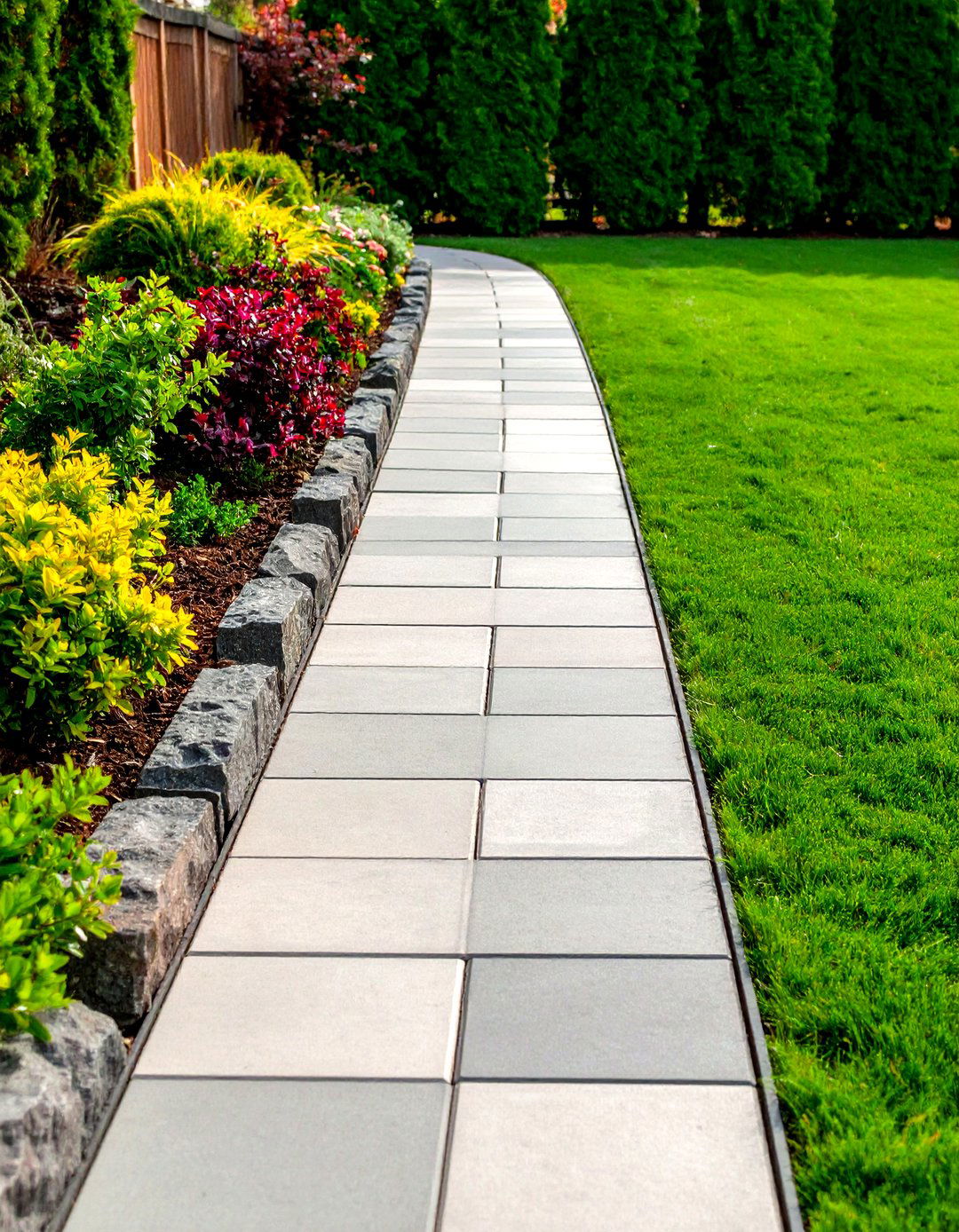 Granite Edged Walkway Upgrade - 20 Granite Walkway Ideas