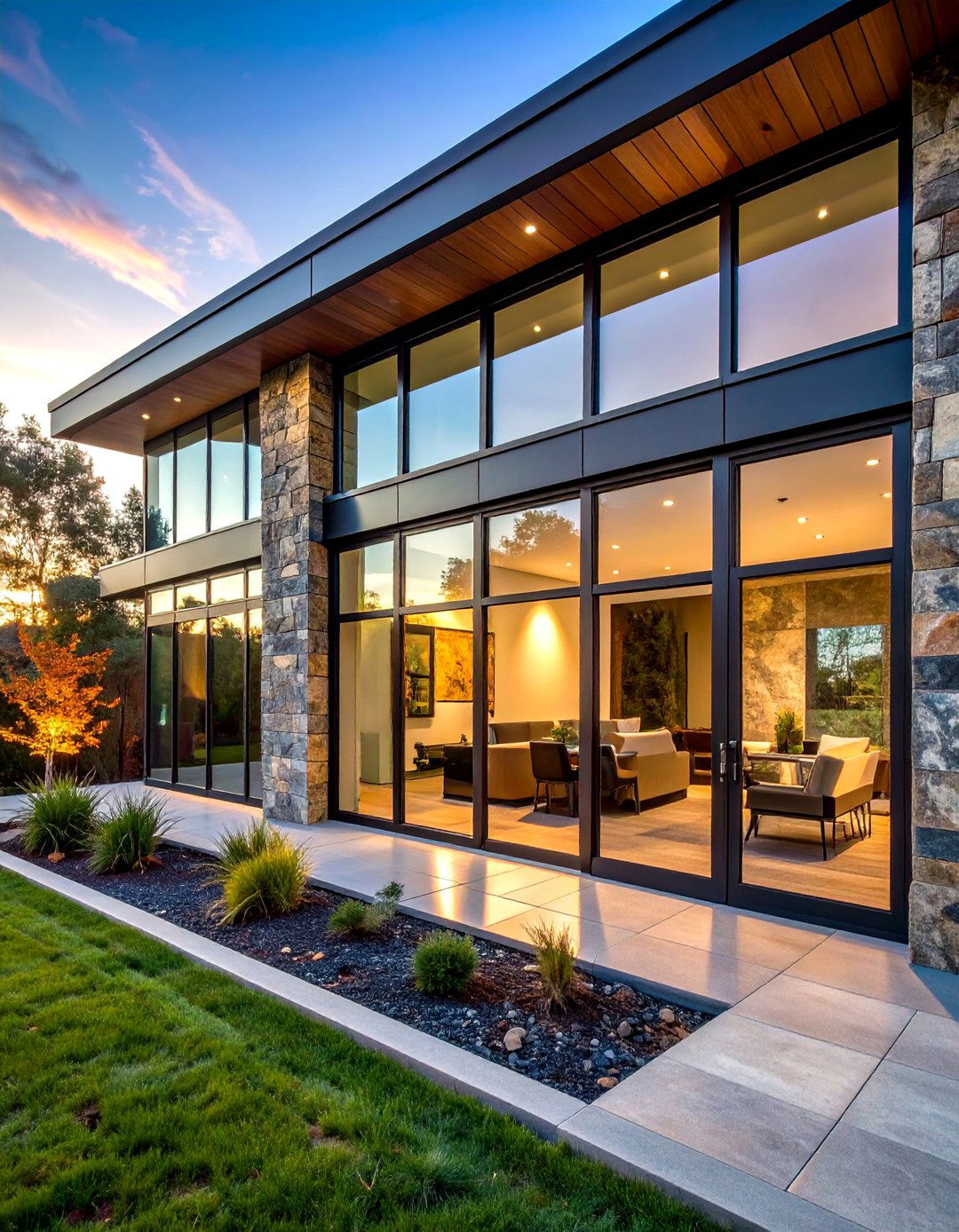 Granite Panels for Contemporary Homes - 20 Stone Exterior Home Ideas