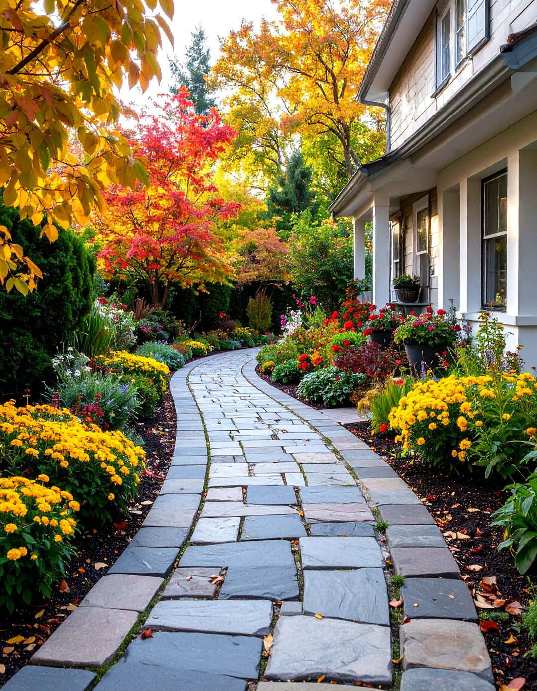 Granite and York Stone Paving - 20 Victorian Front Garden Ideas
