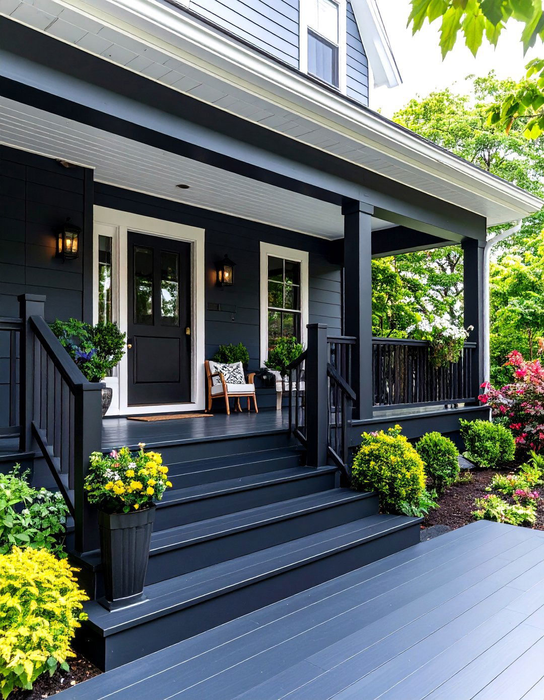 Graphite Black Porch Paint Colors - 20 Porch Paint Colors