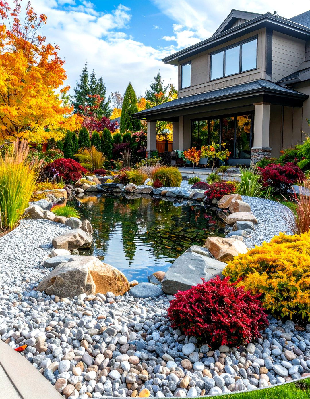 Gravel Border Pond Edging - 20 Pond Edging Ideas