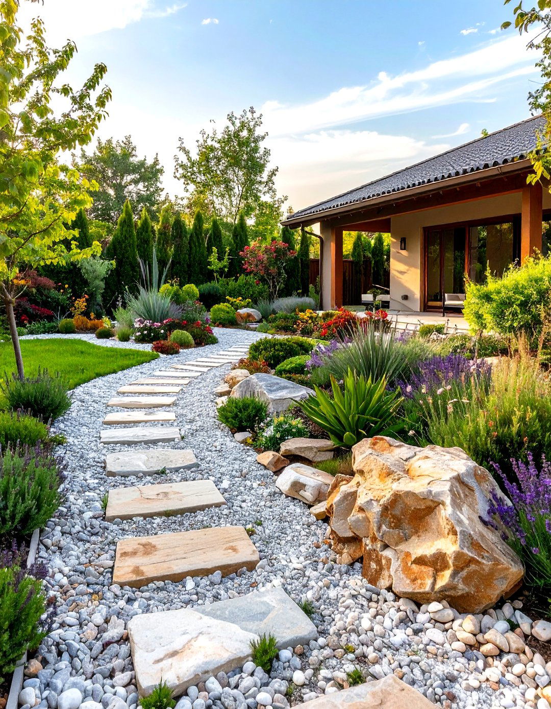 Gravel Garden Rock Landscaping - 20 Rock Landscaping Ideas