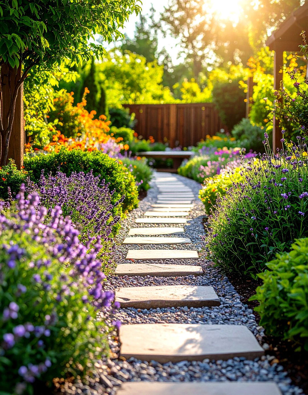 Gravel Pathway Borders - 20 Spring Garden Ideas