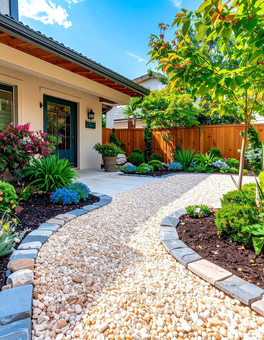 Gravel or Pebble Flooring - 20 Small Patio Ideas