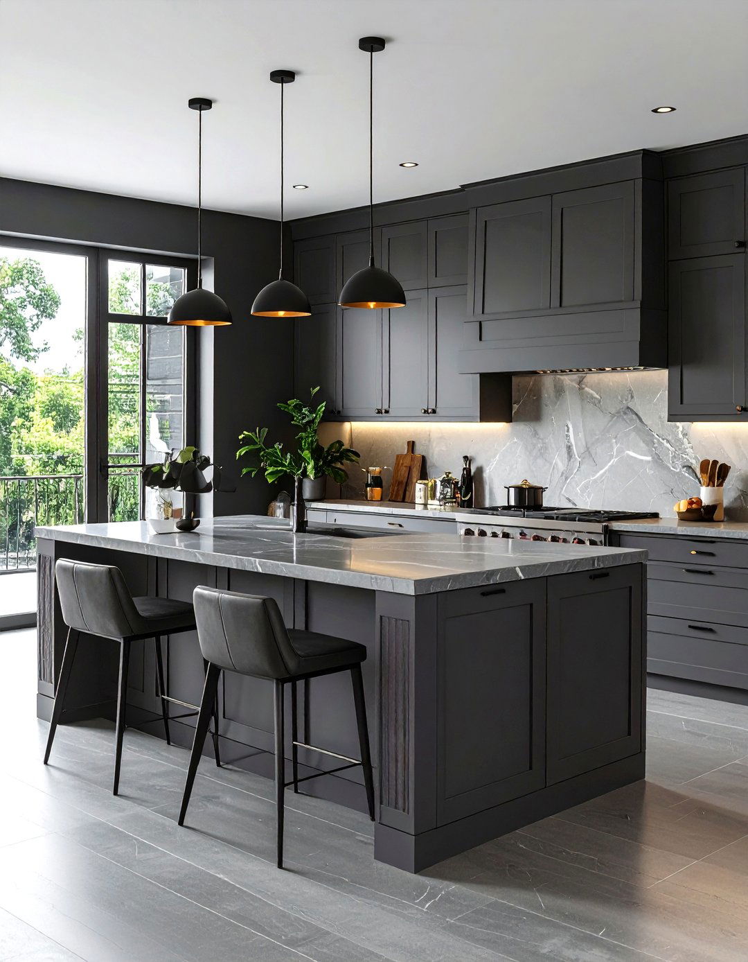 Gray Kitchen Featuring a Statement Island - 20 Gray Kitchens