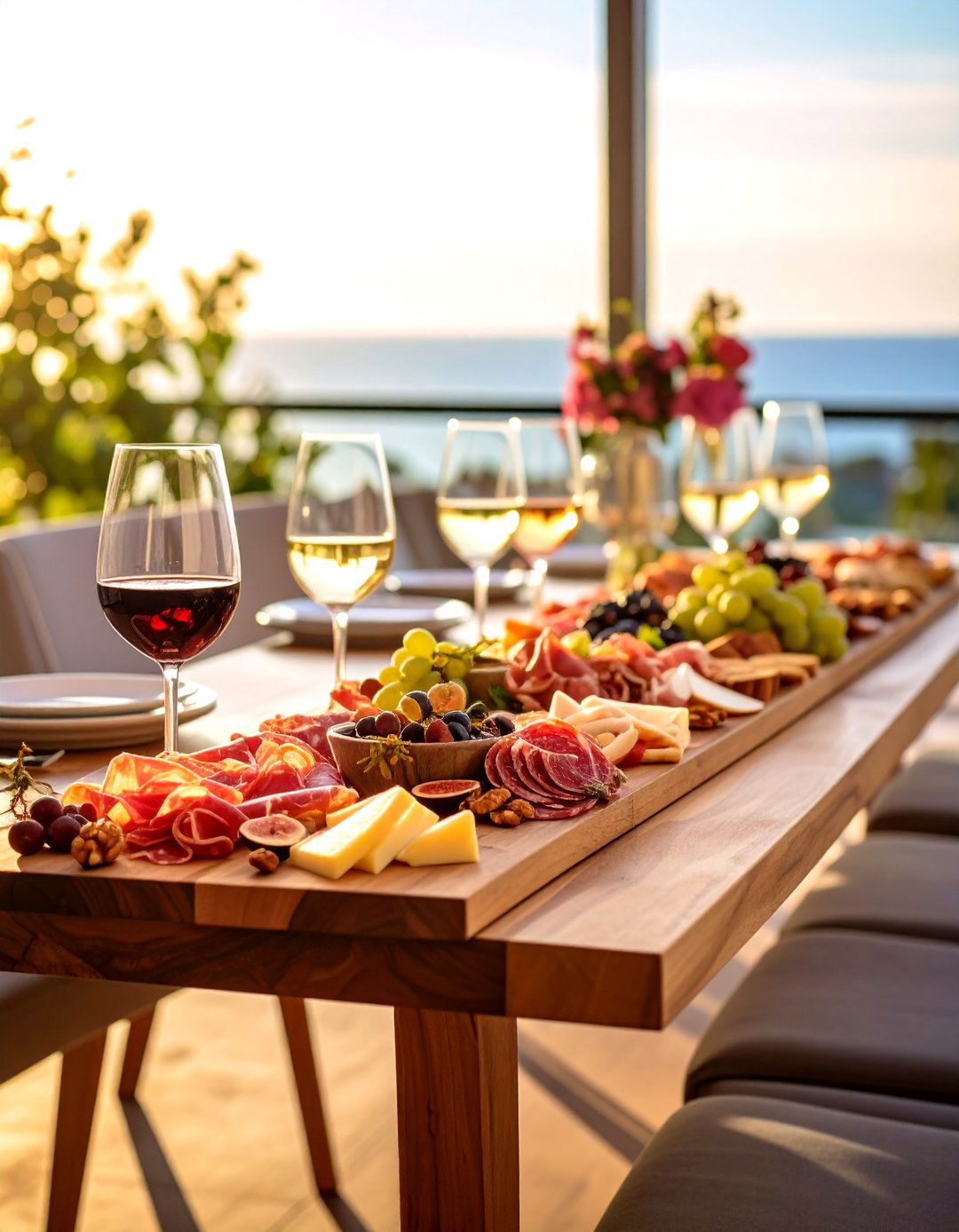 Grazing Charcuterie Board Centerpiece - 20 Dining Table Centerpiece Ideas