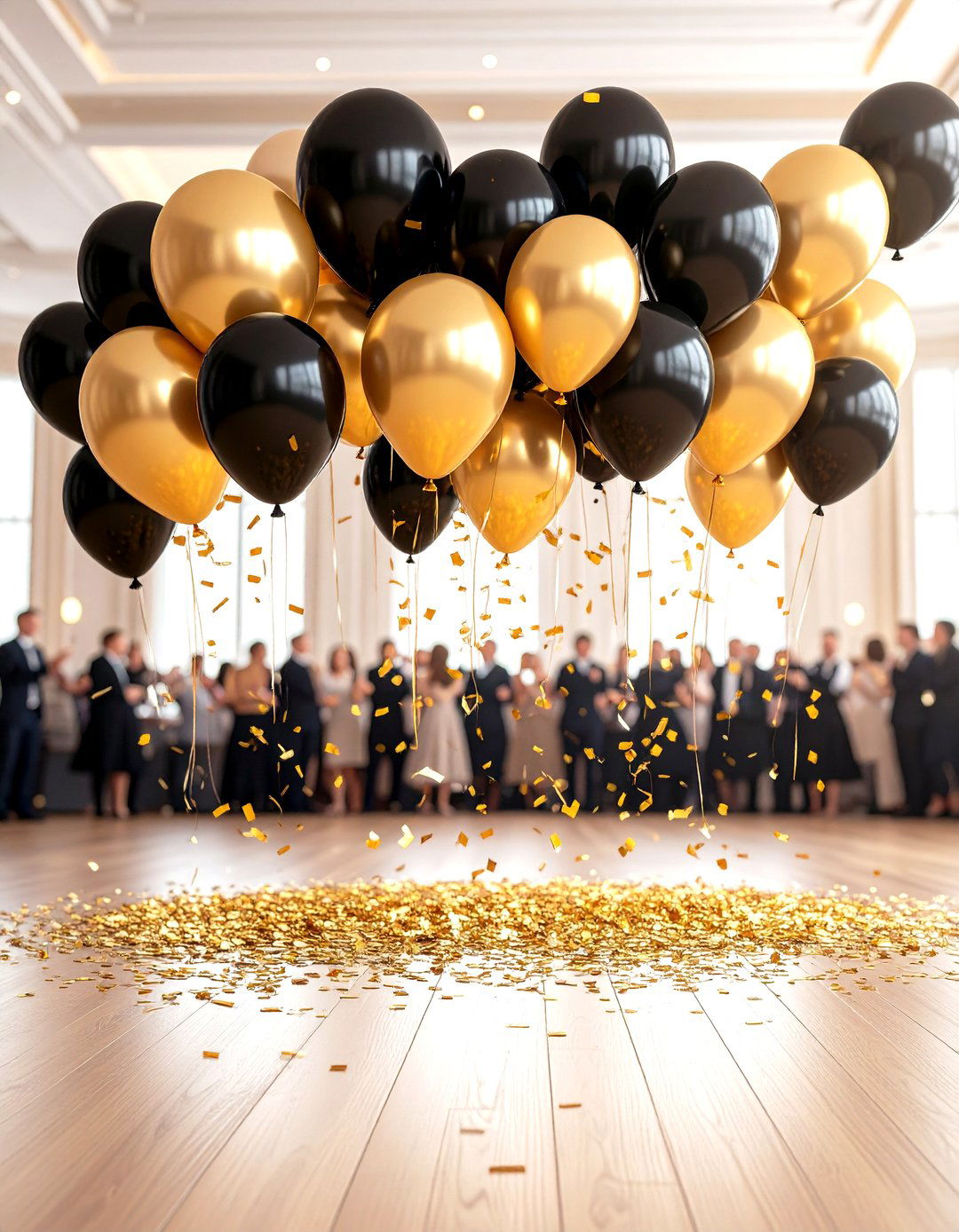 Great Gatsby Confetti or Balloon Drop Finale - 20 Great Gatsby Wedding Ideas