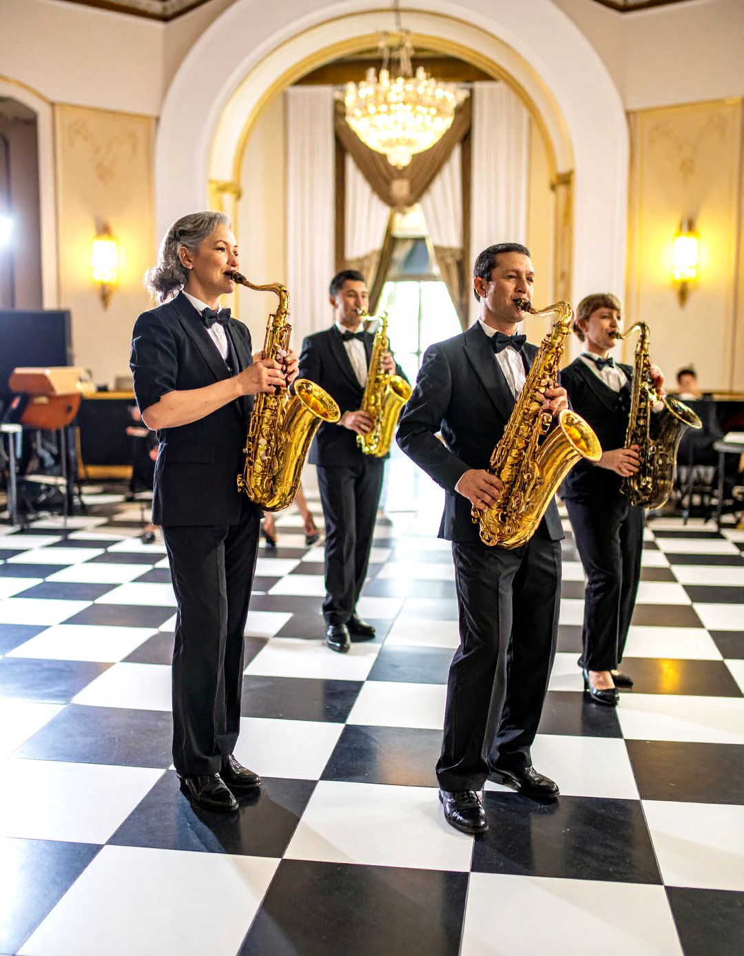 Great Gatsby Jazz Band and Charleston Dance Floor - 20 Great Gatsby Wedding Ideas