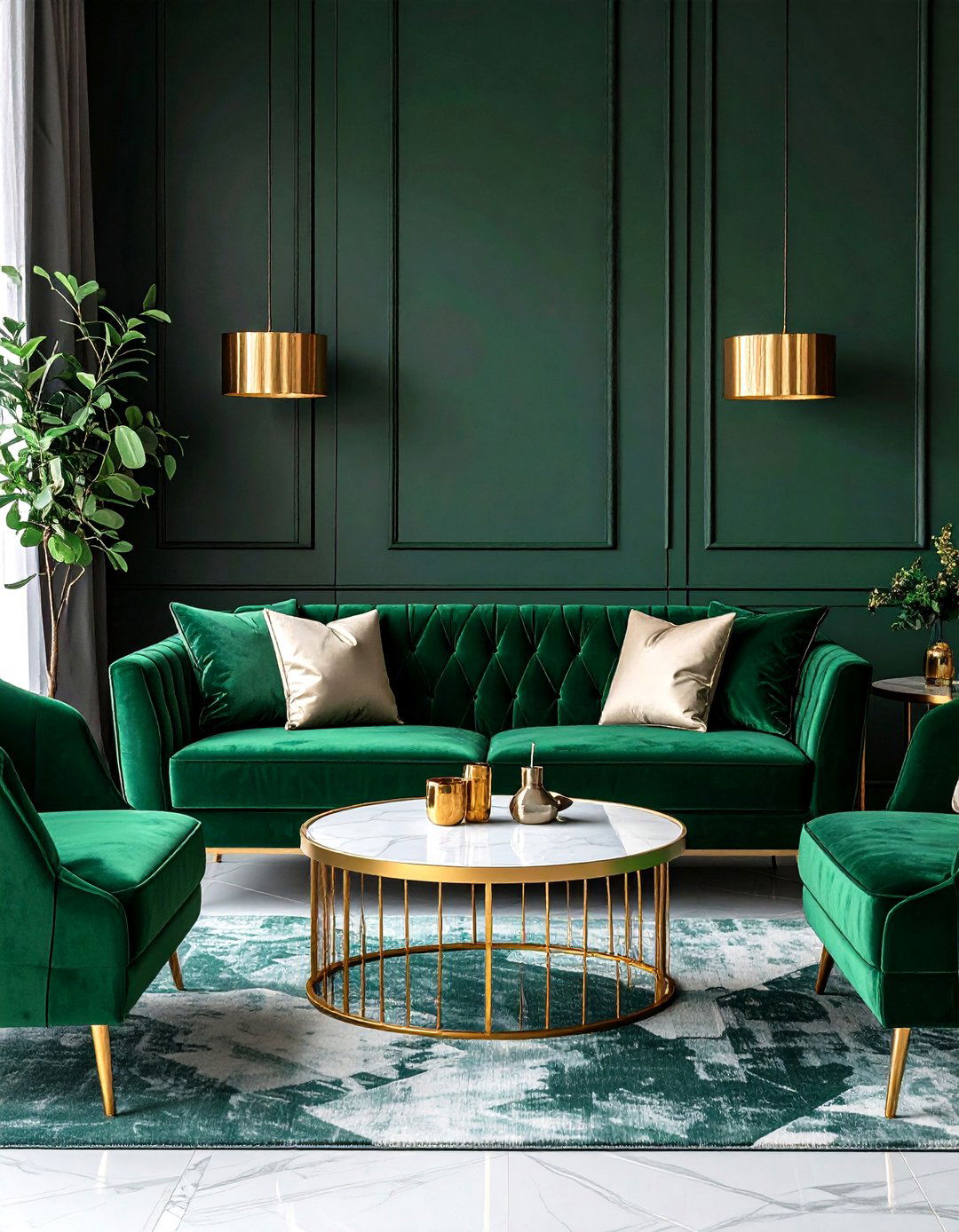 Great Gatsby Velvet Lounge Seating - 20 Great Gatsby Wedding Ideas