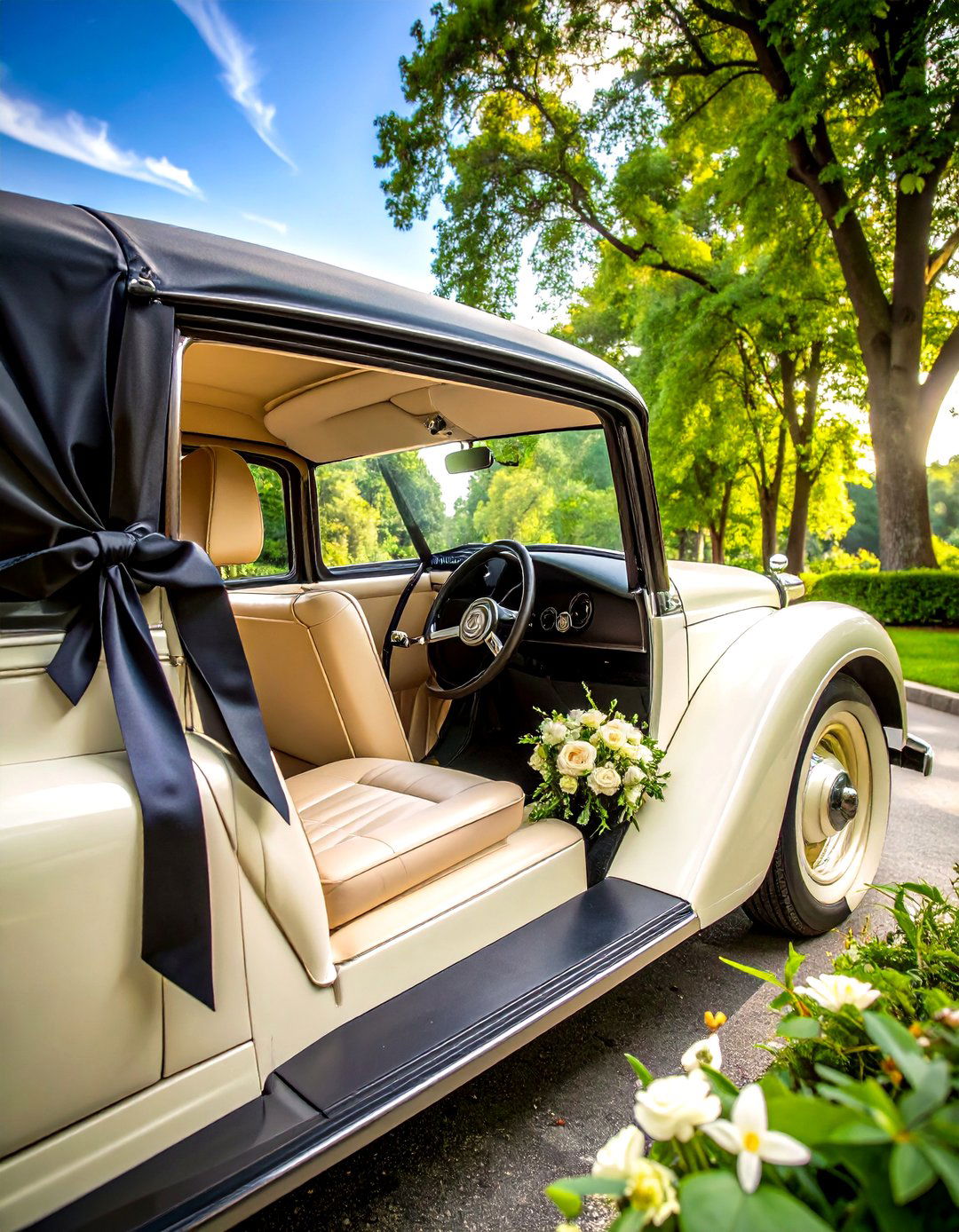 Great Gatsby Vintage Rolls Royce Exit - 20 Great Gatsby Wedding Ideas
