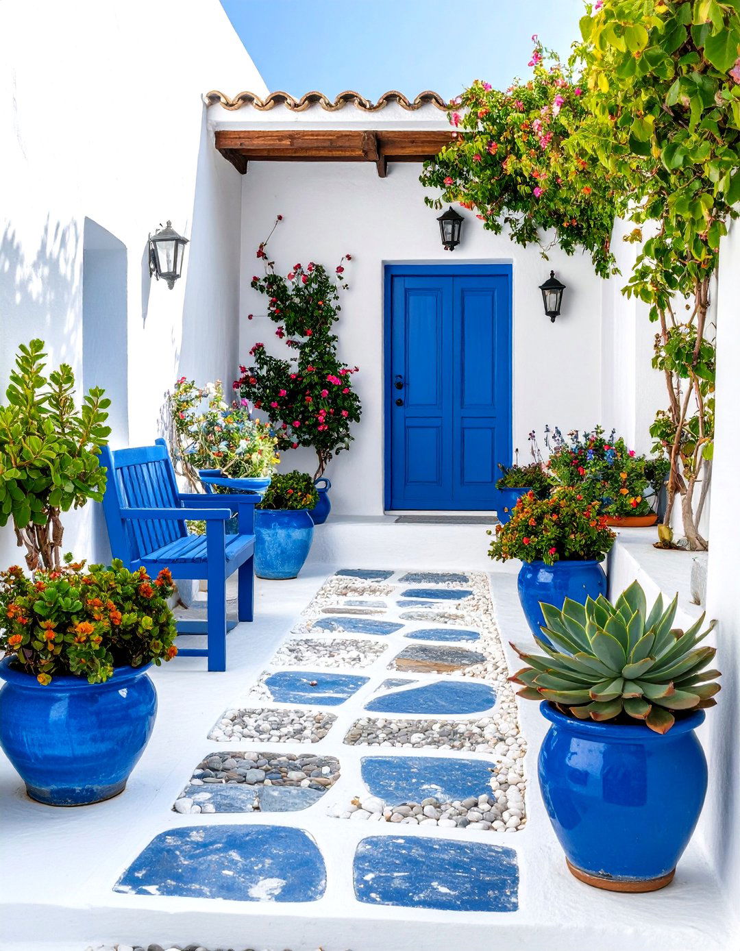 Greek Island Mediterranean Garden - 20 Mediterranean Garden Ideas