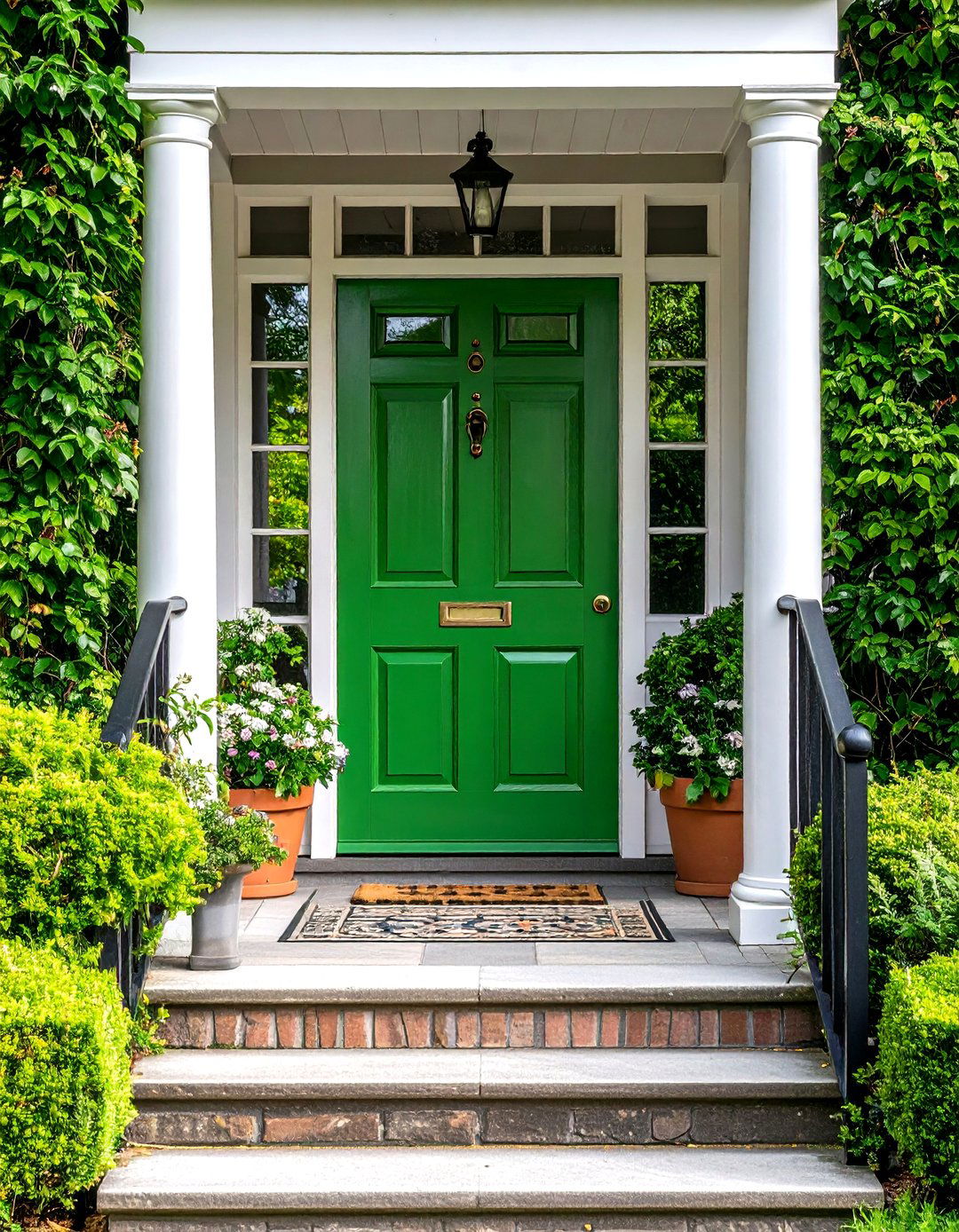 Green Dutch Front Door for Breezy Flow - 20 Green Front Door Ideas
