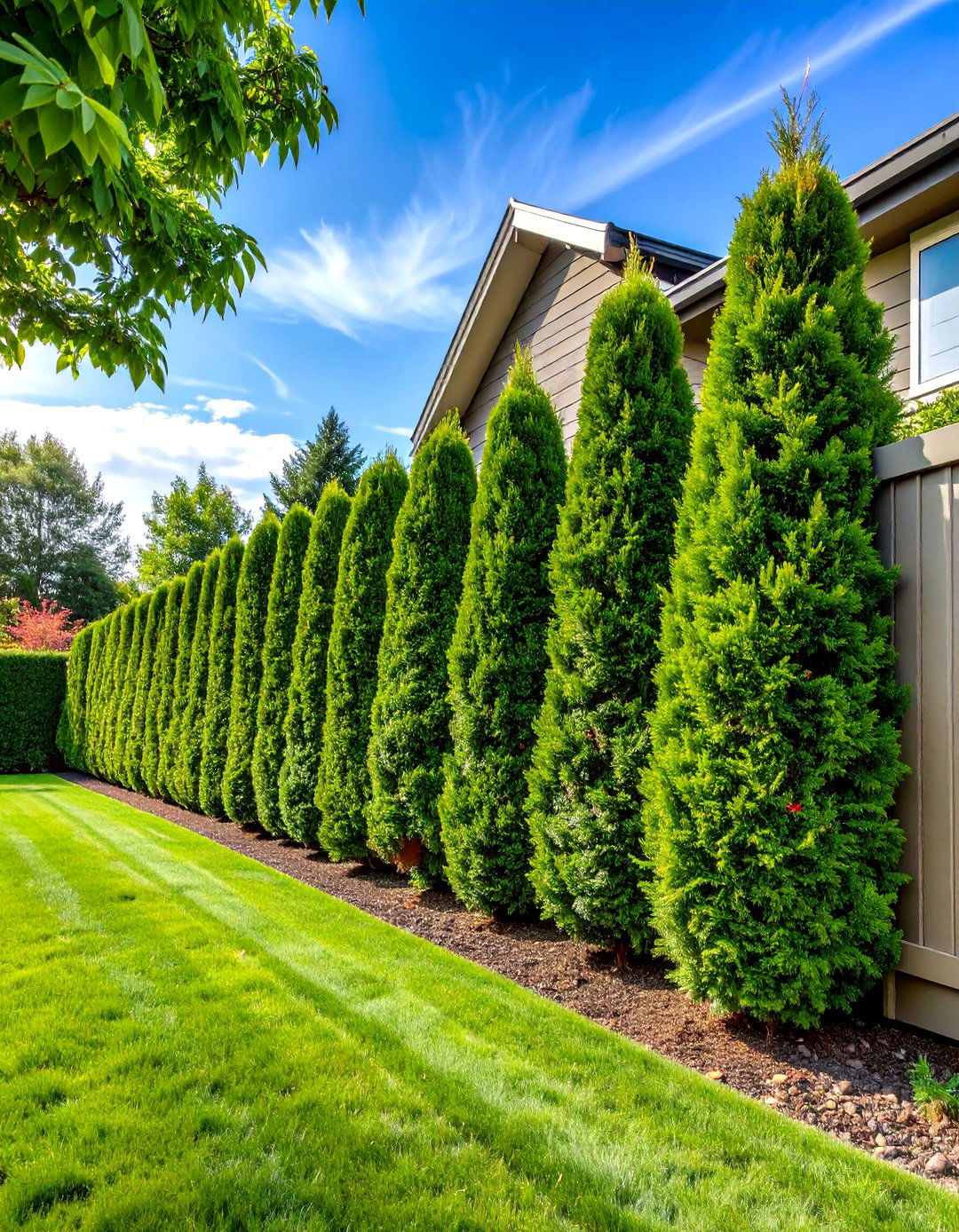 Green Giant Arborvitae Shrubs for Privacy - 20 Shrubs for Privacy