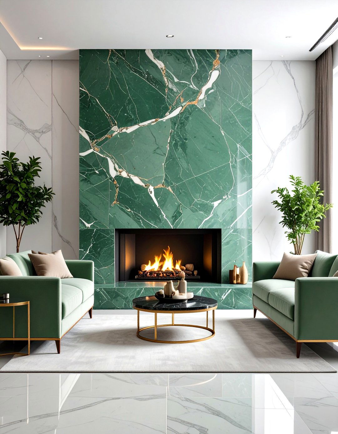 Green Marble Fireplace Surround Luxury - 20 Green Fireplace Ideas