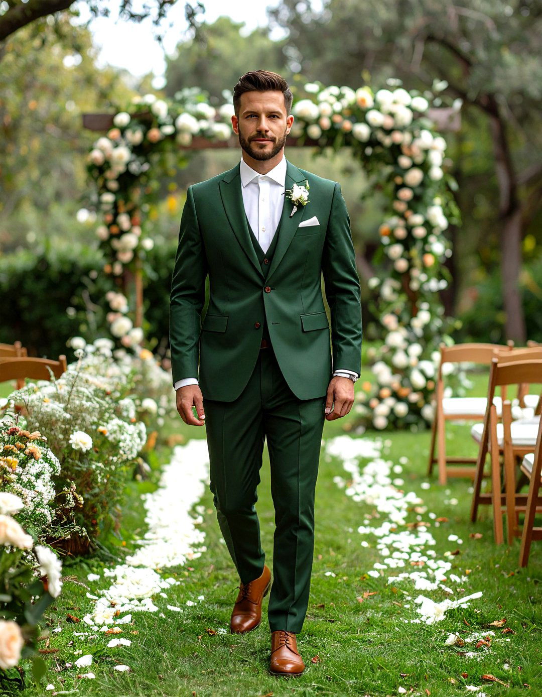 Green Mens Wedding Outfit Nature Inspired - 20 Men's Wedding Outfit Ideas