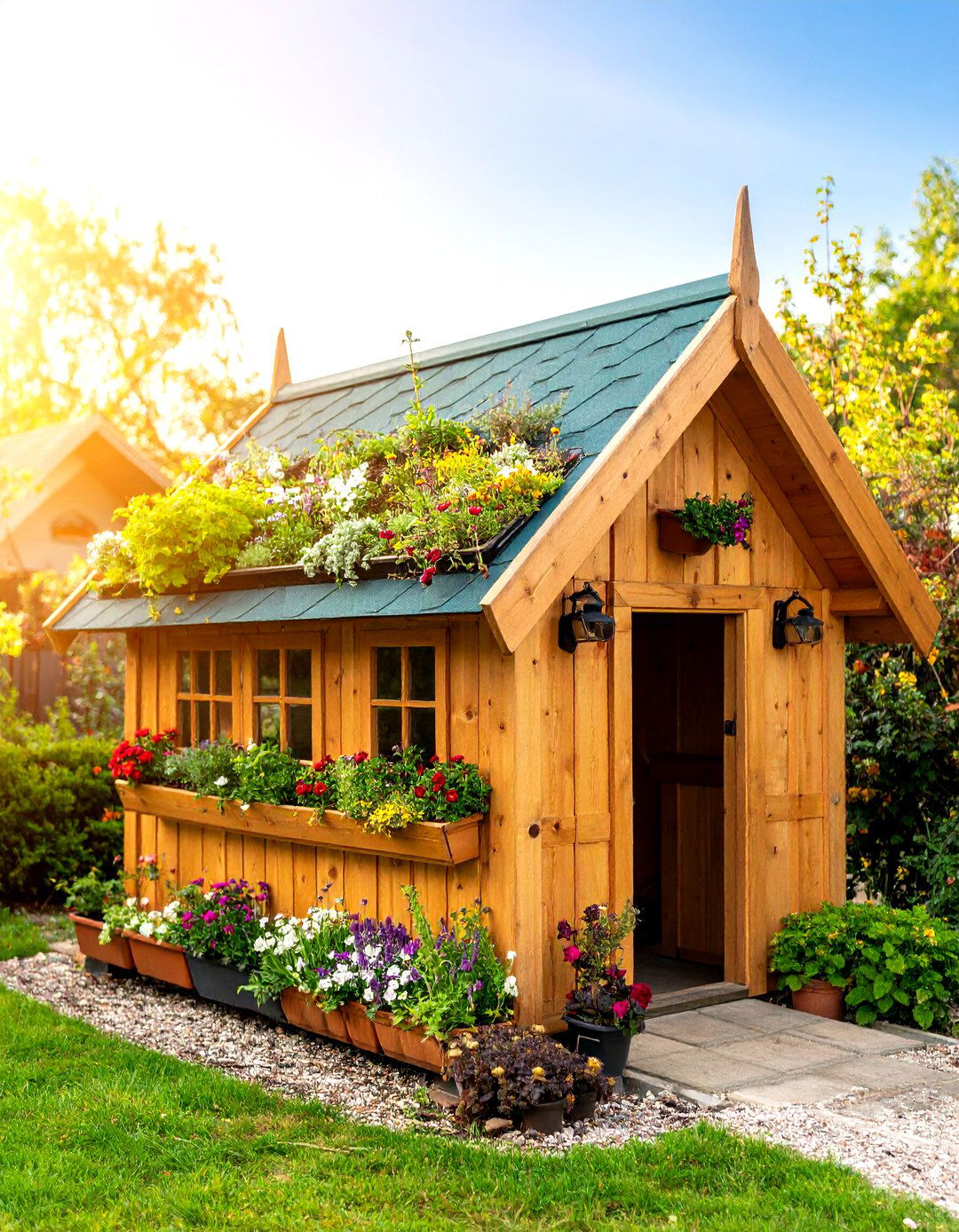 Green Roof Duck House Adds Insulation and Pollinator Habitat - 20 Duck House Ideas
