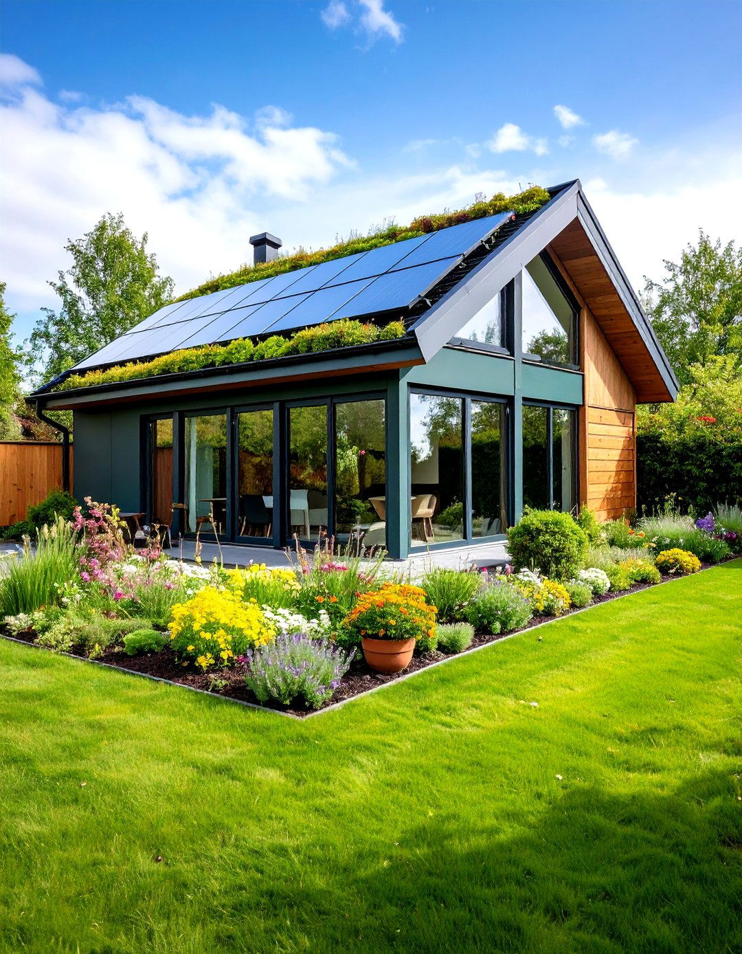 Green Roof Garden Office for Biodiversity and Insulation - 20 Garden Office Ideas