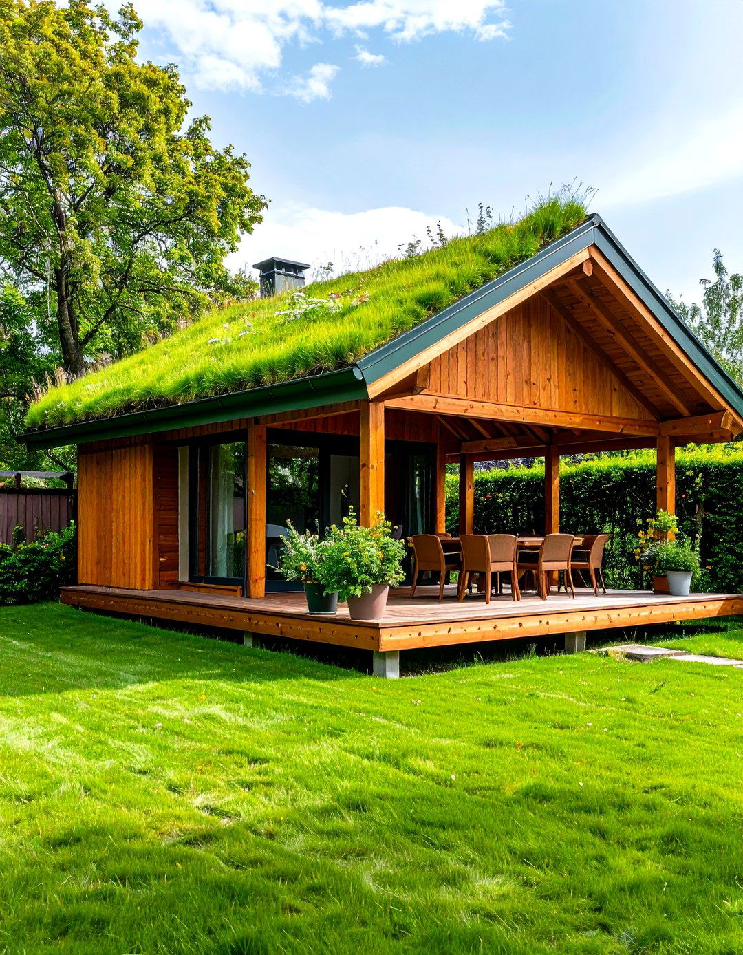 Green Roof Outdoor Pavilion - 20 Outdoor Pavilion Ideas