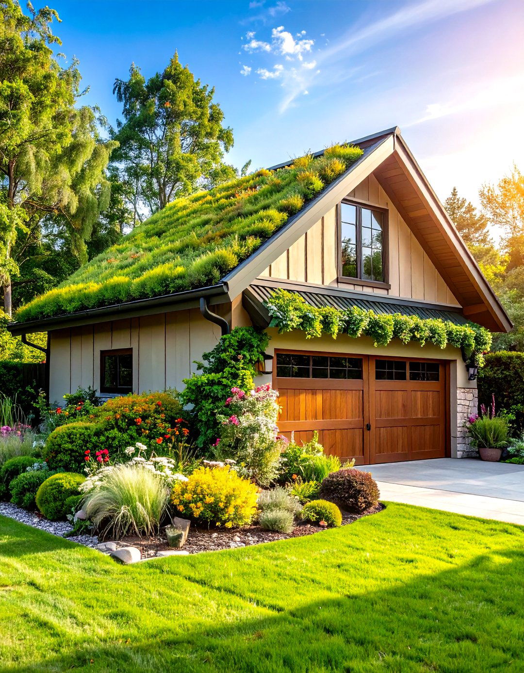 Green Roof Over Your Detached Garage - 20 Detached Garage Ideas