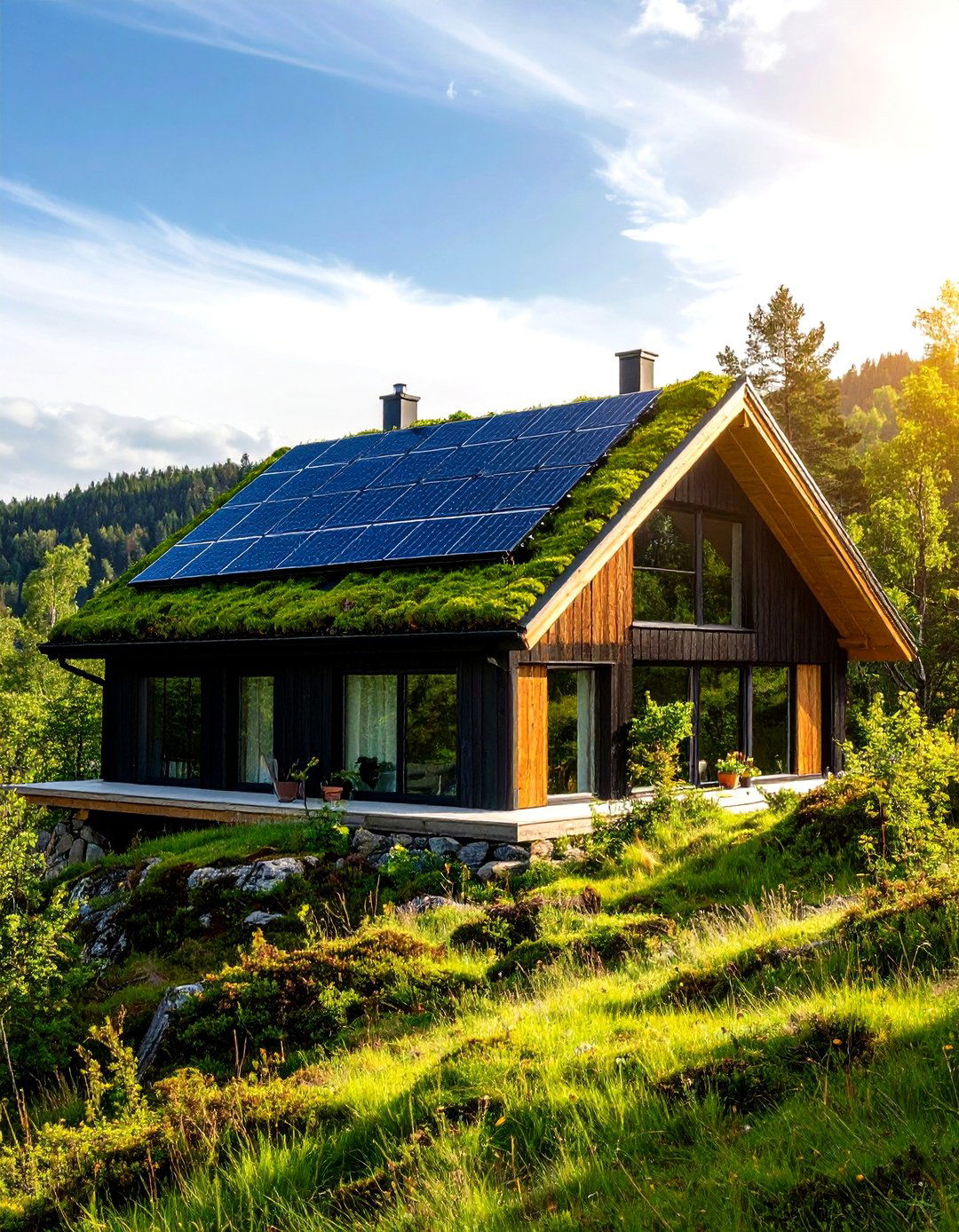 Green Roofs and Eco Features - 20 Scandinavian House Exterior Ideas