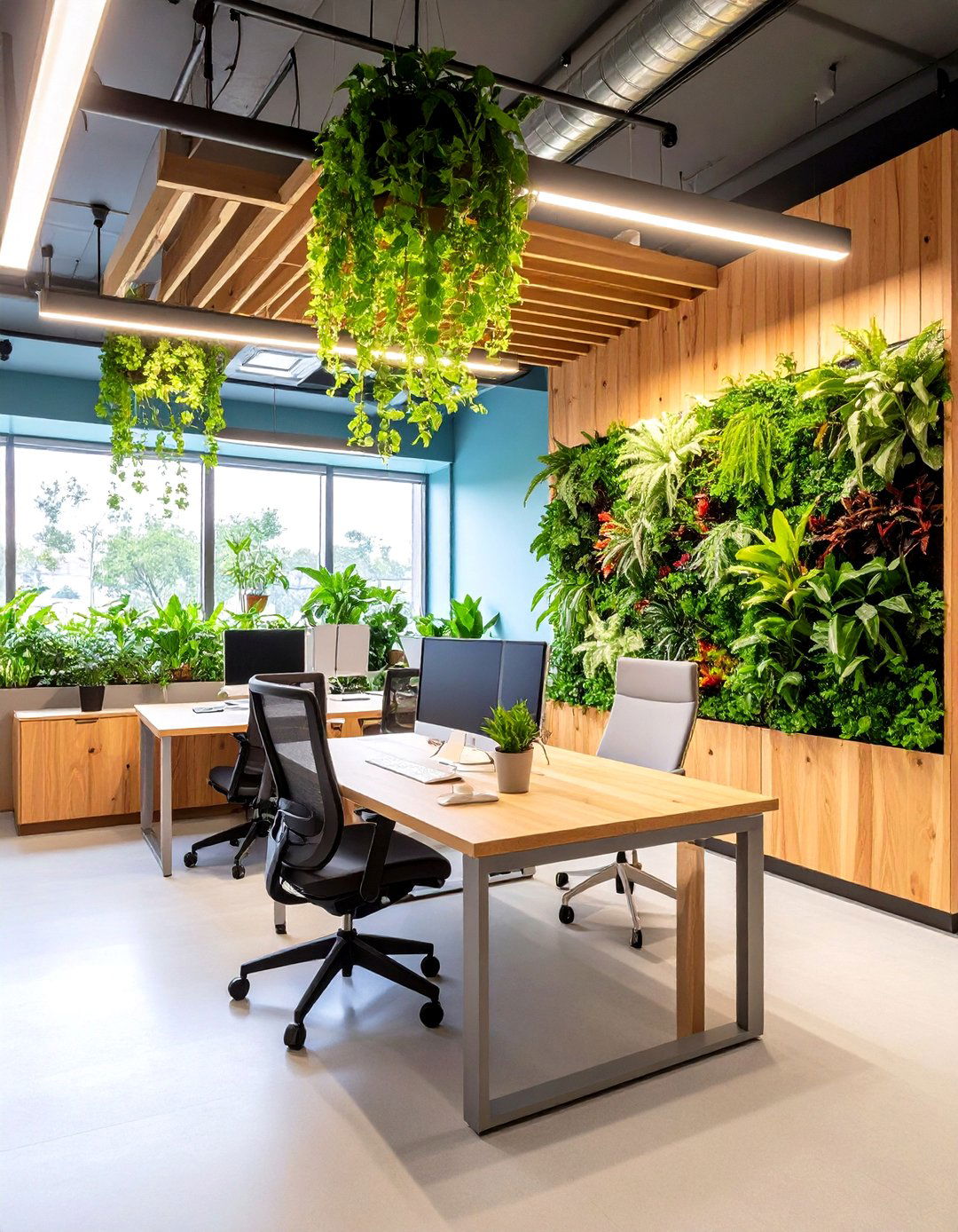 Greenery and Biophilic Design - 20 Small Office Ideas