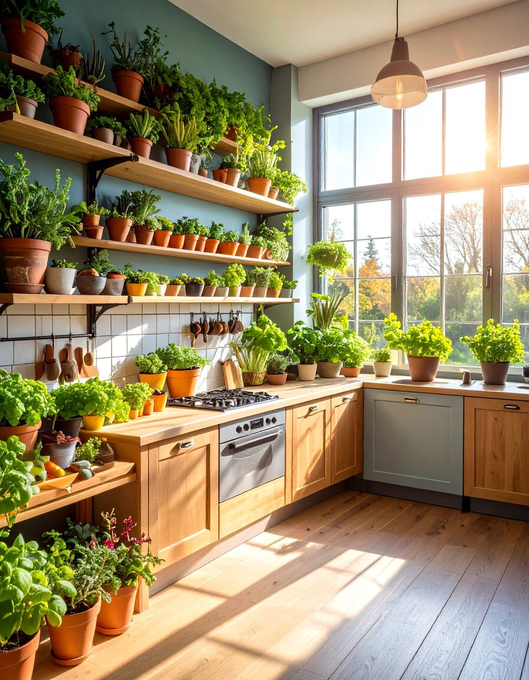Greenery and Indoor Gardens - 20 Sunroom Kitchen Ideas