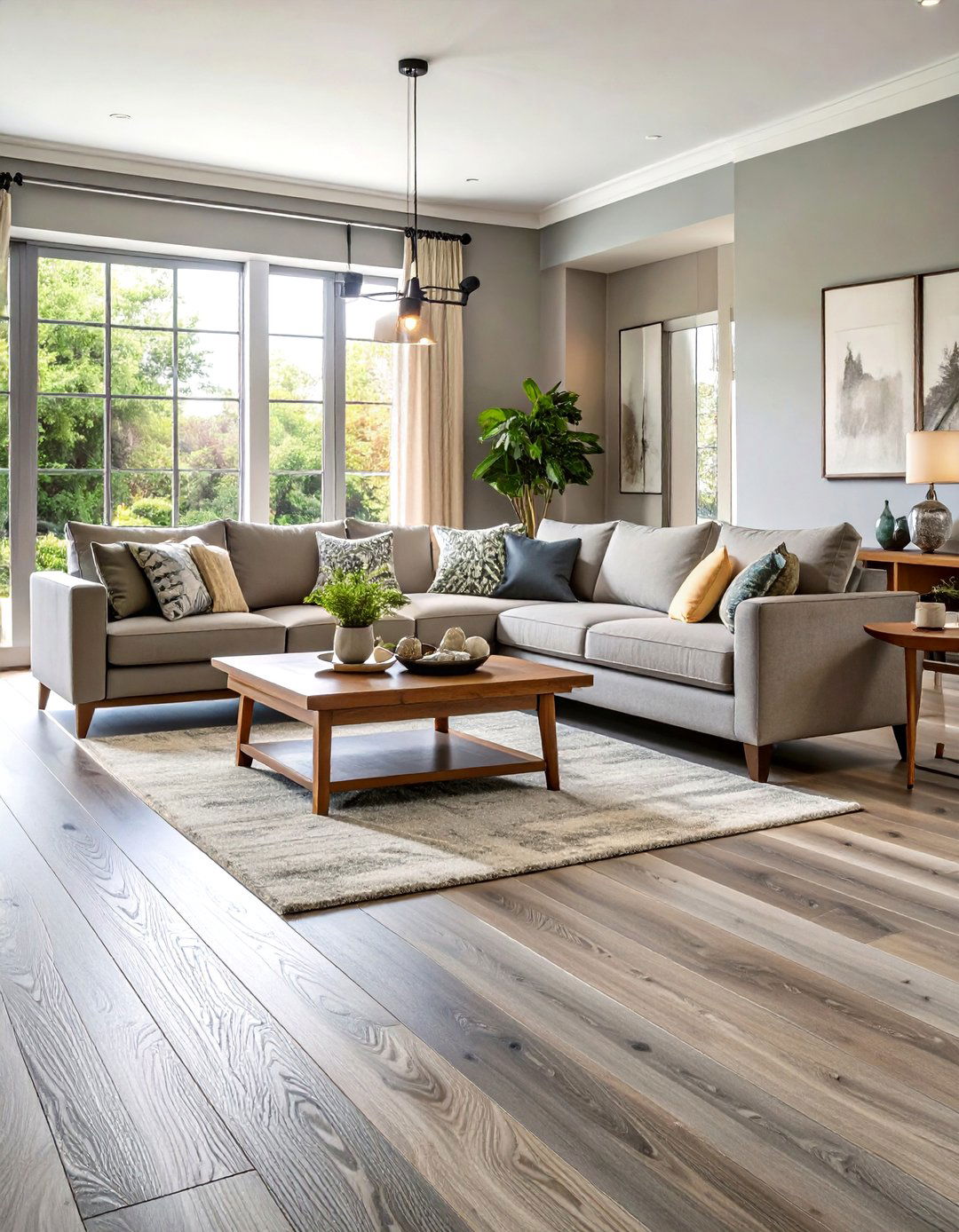 Grey Luxury Vinyl Plank Flooring Living Room - 20 grey flooring living room ideas