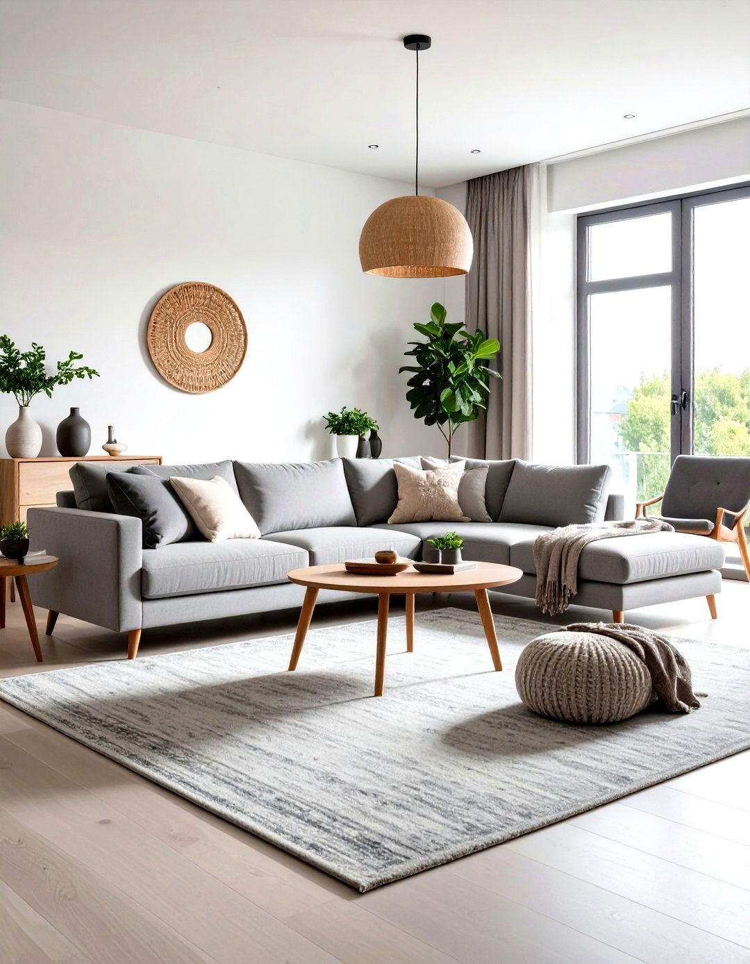 Grey Sectional Living Room Configuration - 20 Grey Living Room Ideas