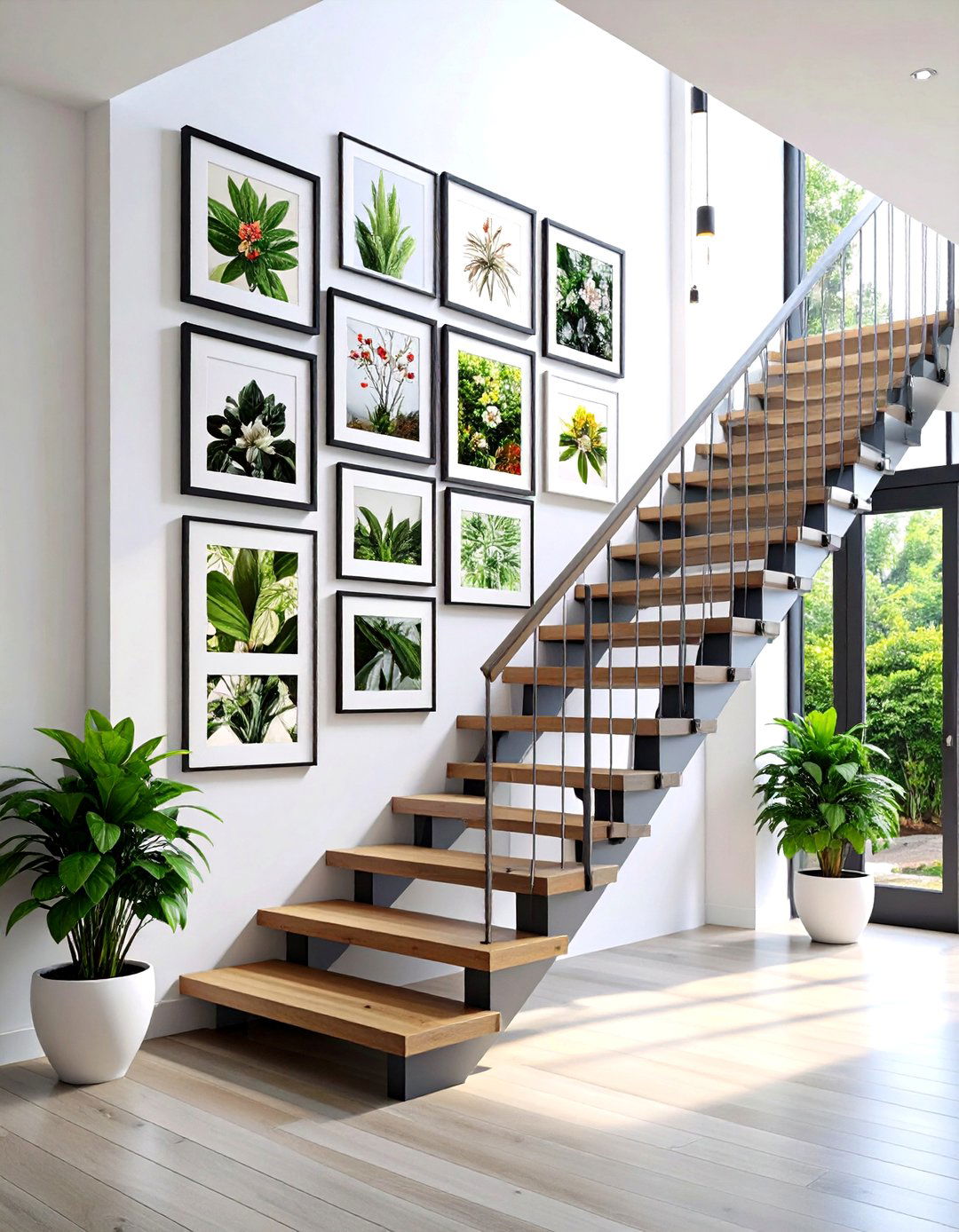 Grid Style Gallery Wall Decor for High Ceilings - 20 High Ceiling Tall Wall Decor Ideas