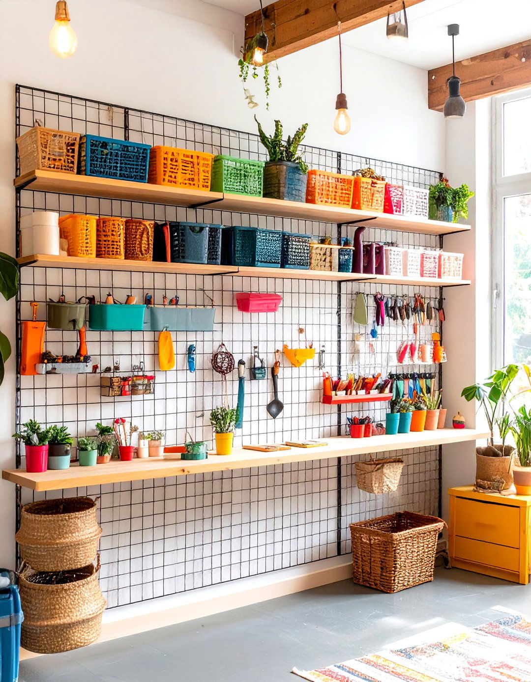 Grid Wall Panels - 20 Wall Storage Ideas