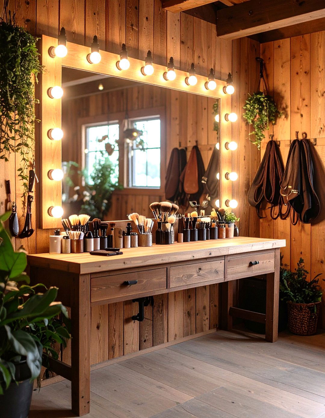 Grooming Station with Mirror - 20 Tack Room Ideas
