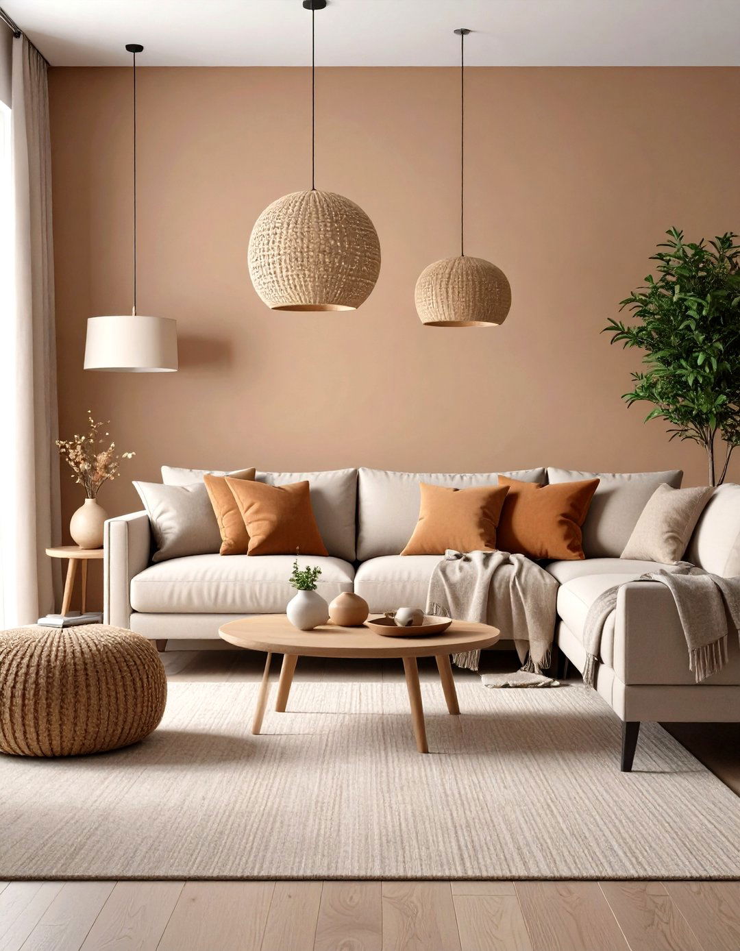 Ground the Space With Warm Neutrals - 20 Boho Farmhouse Decor Ideas