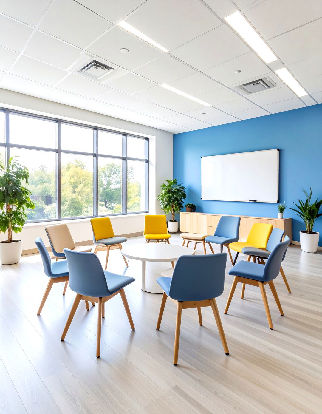 Group Therapy Optimized Therapist Room with Flexible Seating - 20 Therapist Room Ideas