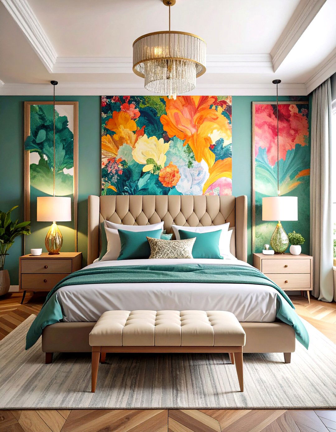 Guest Bedroom Statement Accent Wall - 20 Guest Bedroom Ideas