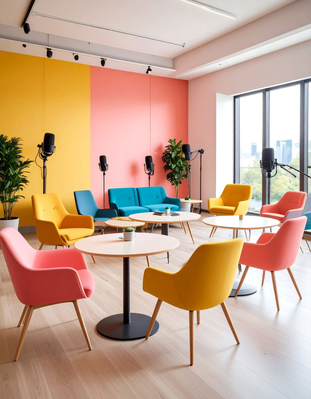 Guest Friendly Seating Arrangements - 20 Podcast Room Ideas