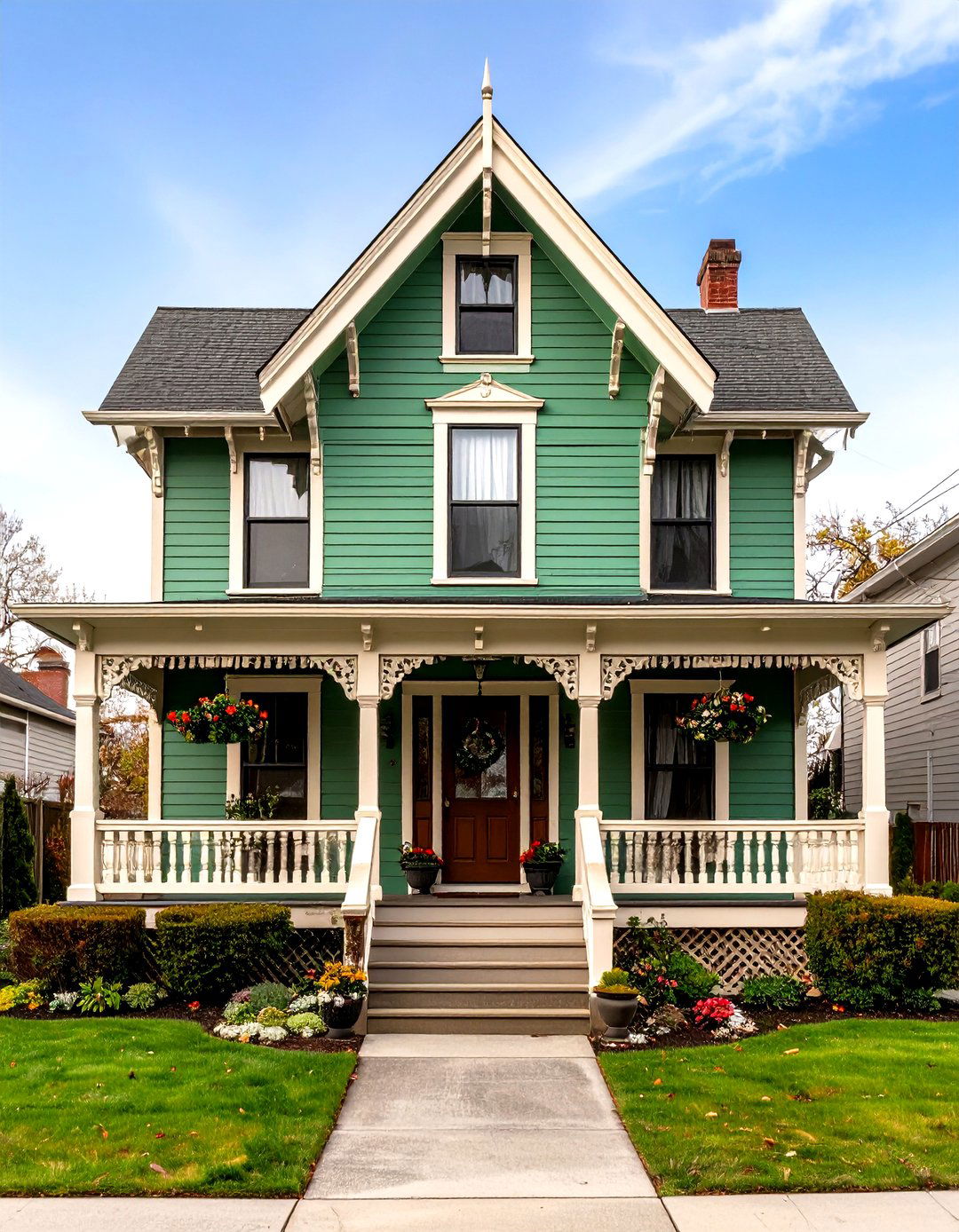 Guilford GreenVersatile Green Victorian House Color - 20 Green Victorian House Colors