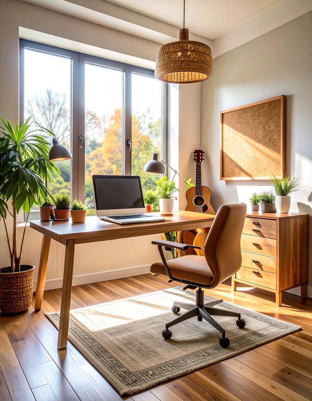 Guitar Writing Nook for Inspiration - 20 Guitar Room Ideas