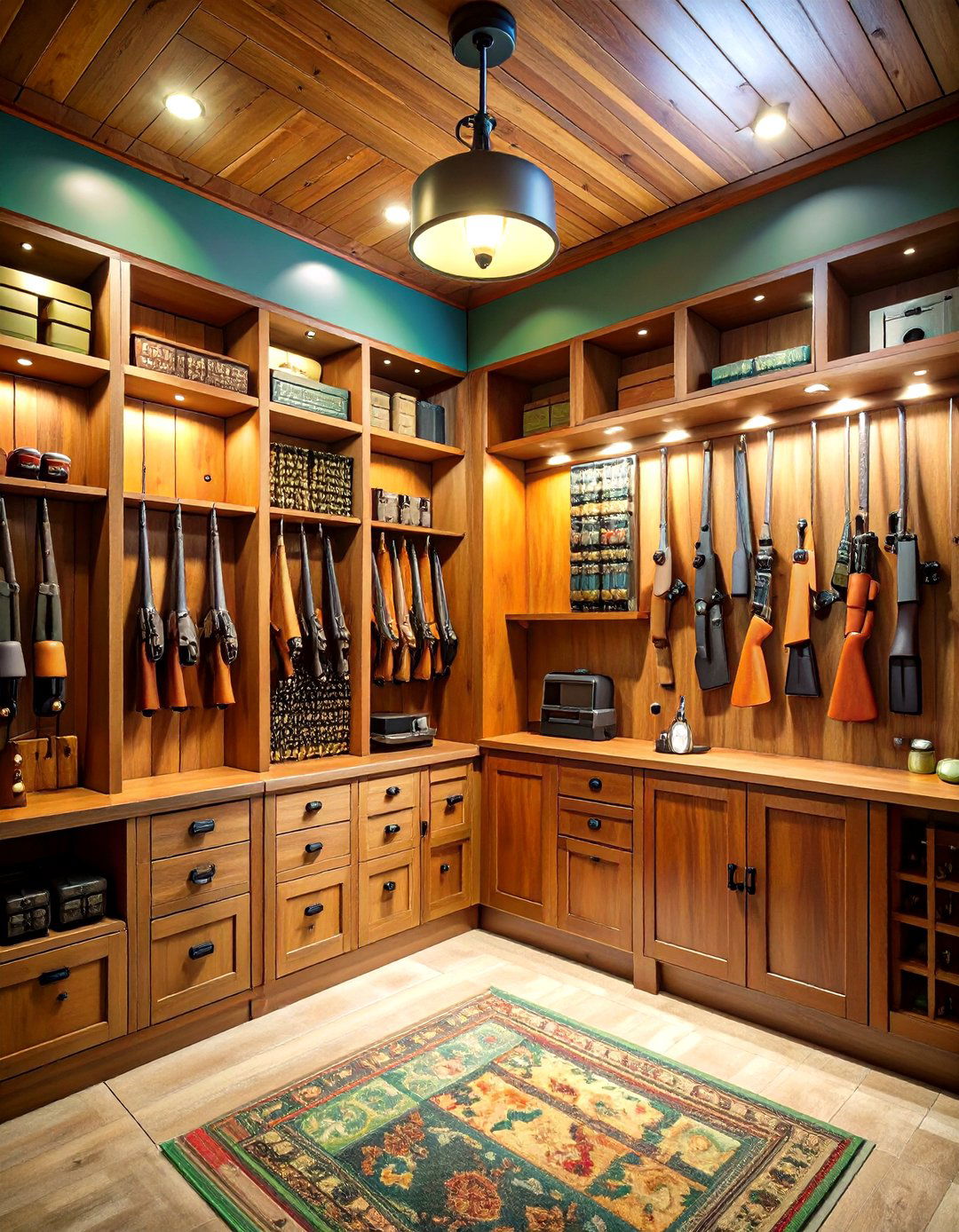 Gun Room Hunting Ideas with Secure Storage Solutions - 20 Hunting Room Ideas