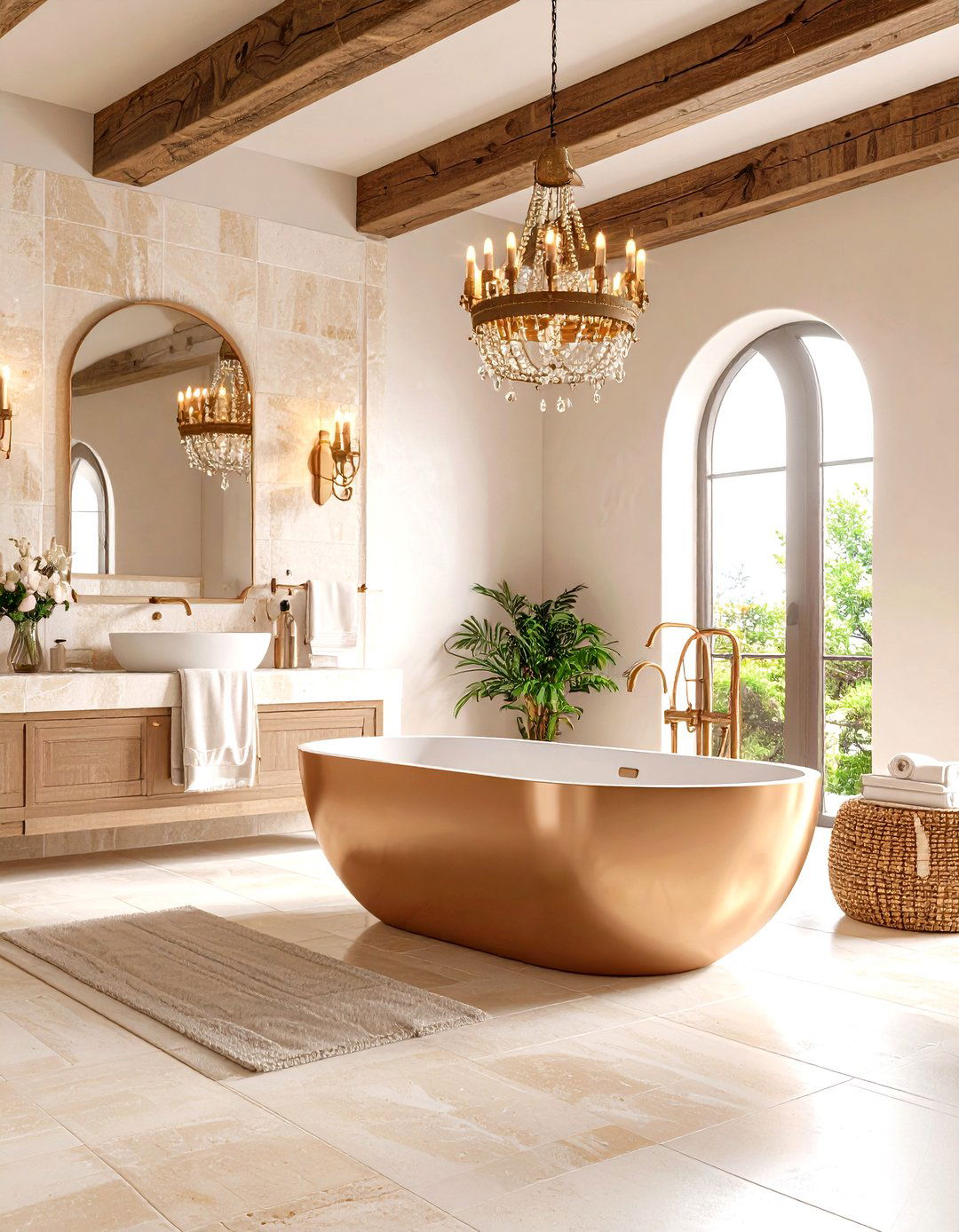 Hacienda Style Mexican Bathroom Elegance - 20 Mexican Bathroom Ideas