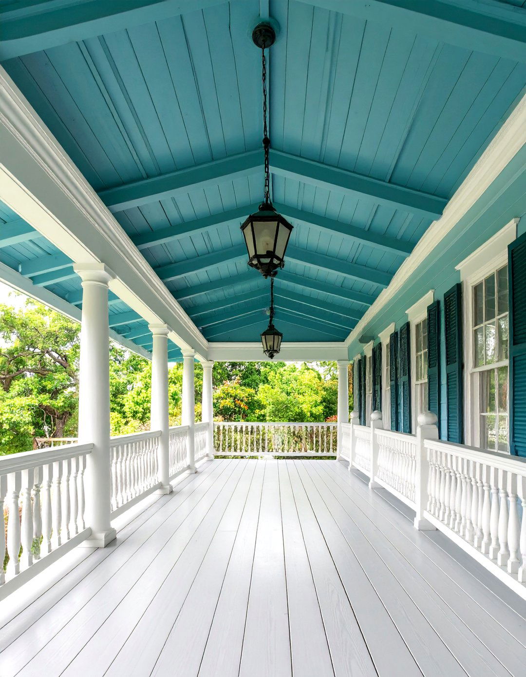 Haint Blue Porch Paint Colors - 20 Porch Paint Colors