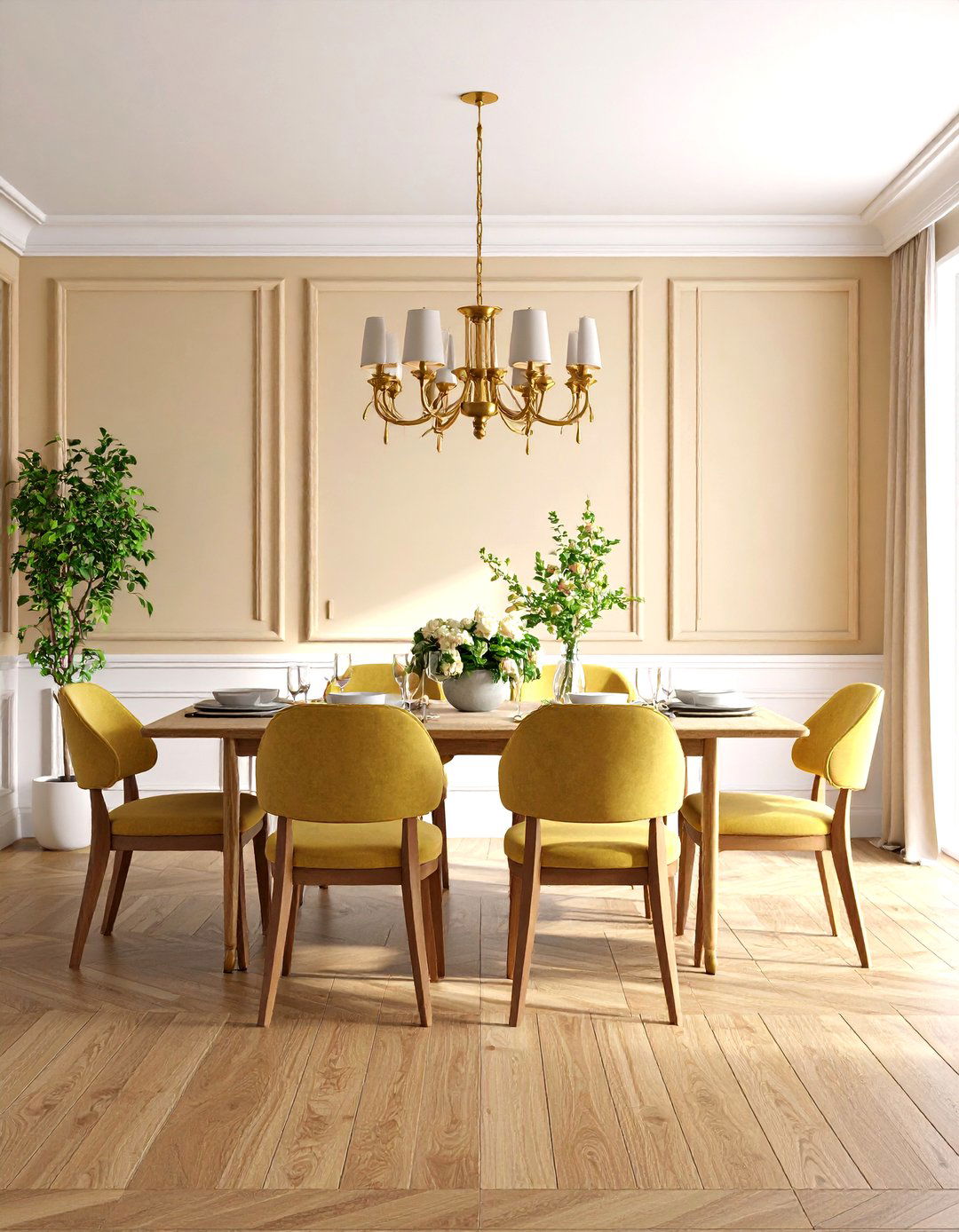 Half Wall Wainscoting Wood Trim Accent Wall - 20 Wood Trim Accent Wall Ideas