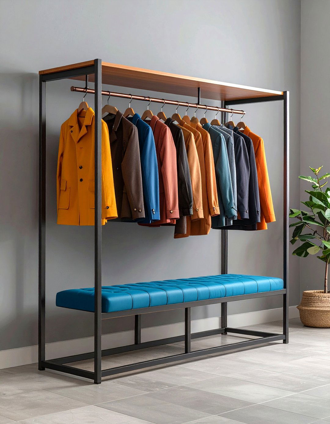 Hall Tree Furniture for a Clutter Free Garage Entryway - 20 Garage Entryway Ideas
