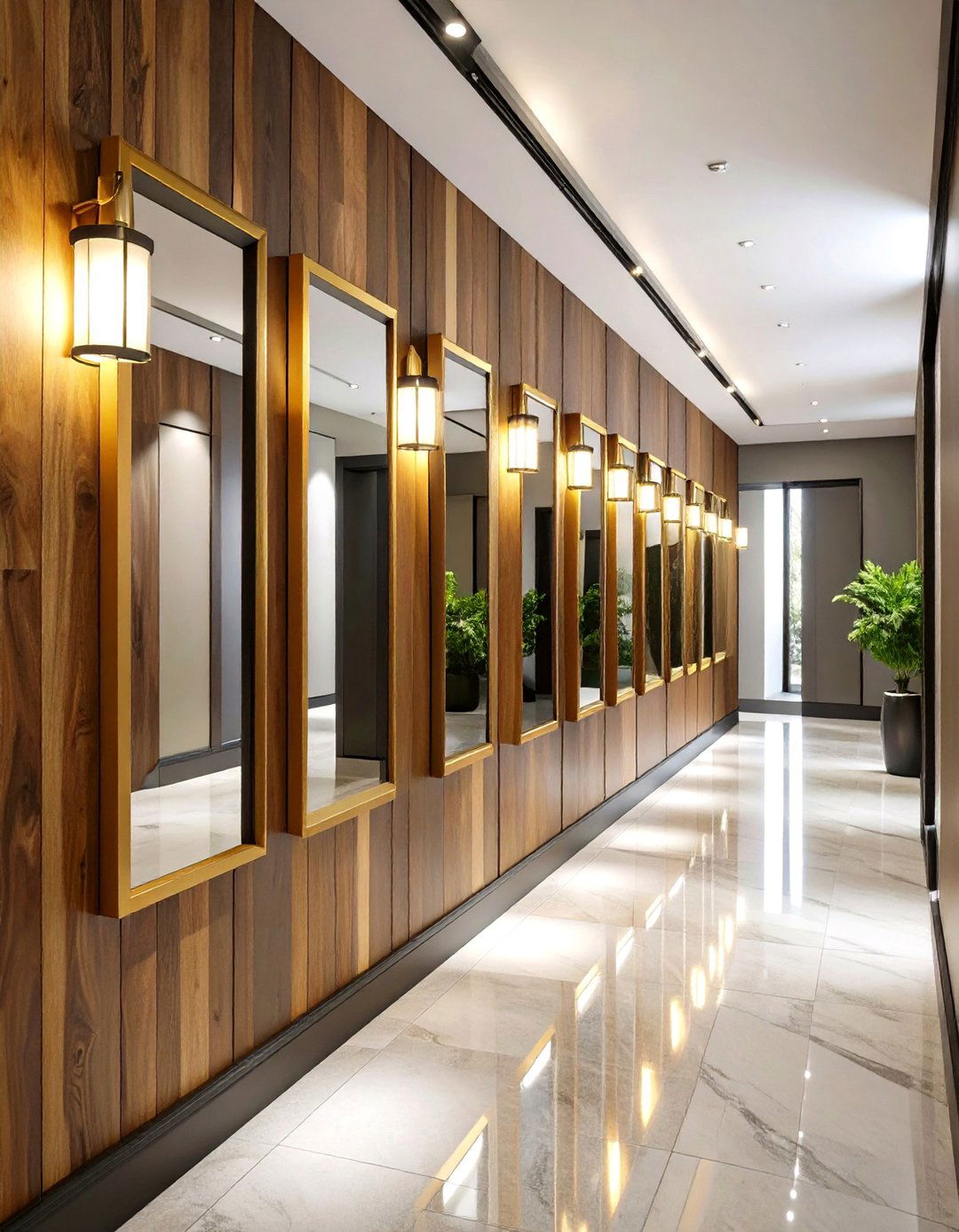 Hallway Mirror Gallery Wall Montage - 20 hallway mirror ideas