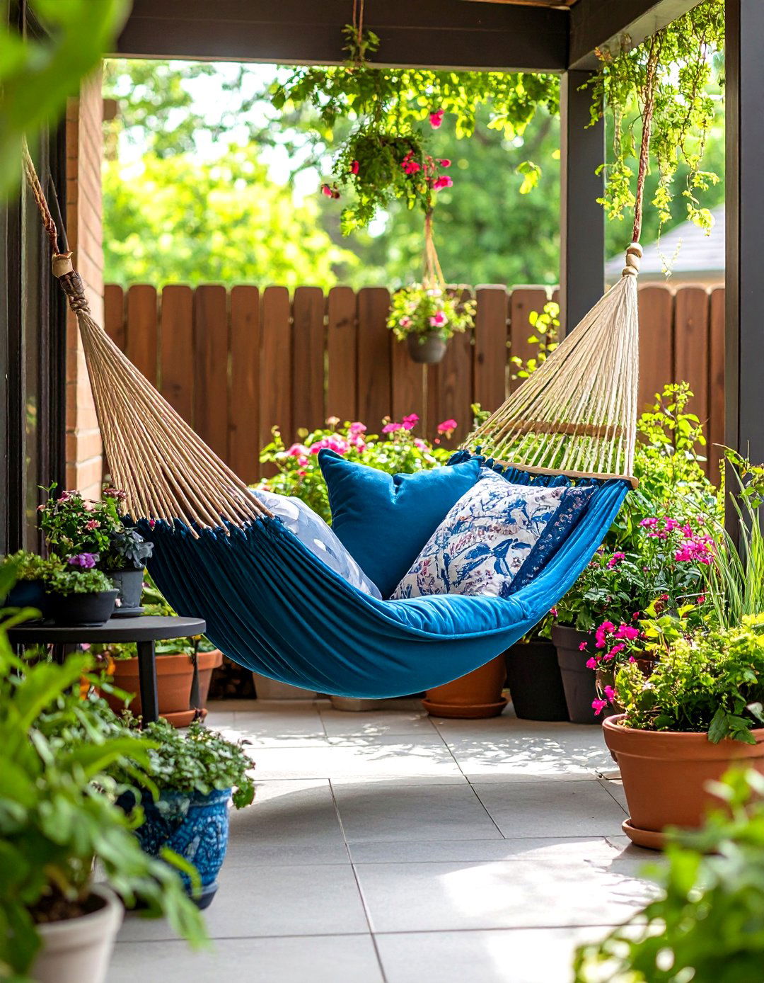 Hammock Corner Retreat - 20 Small Backyard Patio Ideas