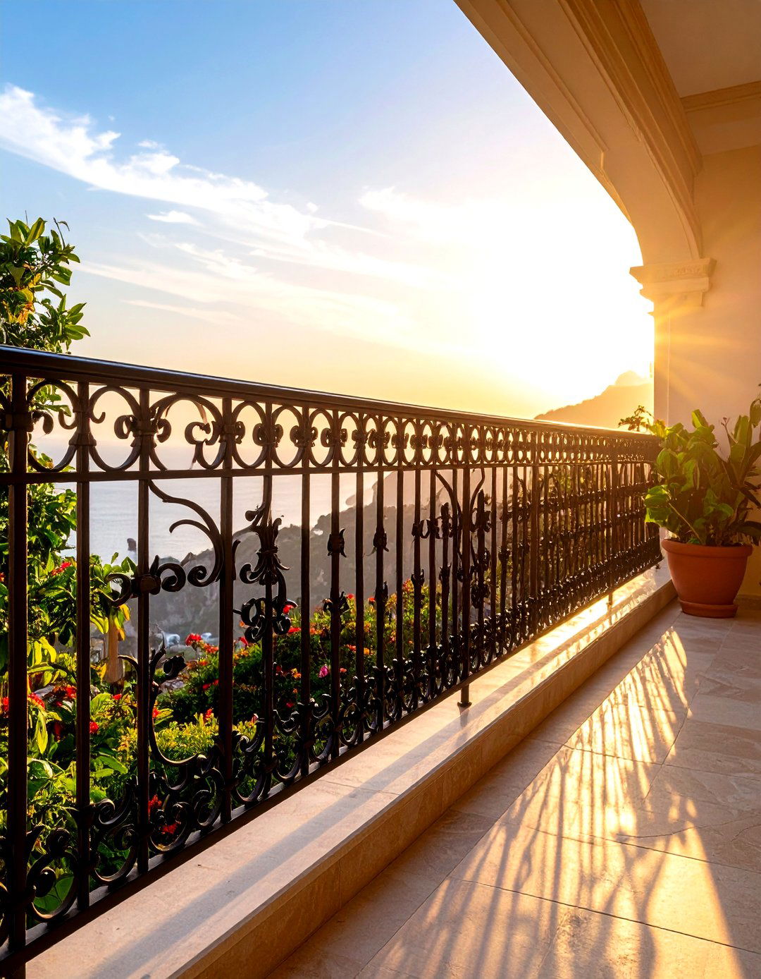 Hand Forged Artisan Wrought Iron Balcony Railing Design - 20 Wrought Iron Balcony Railing Design Ideas