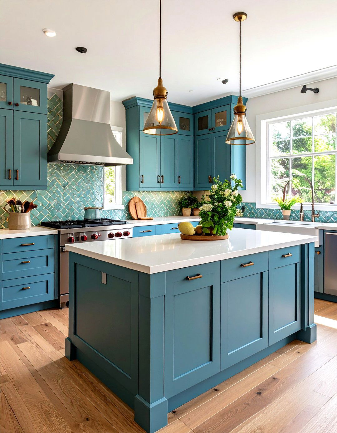 Hand Glazed Tile Backsplashes Celebrate Makers Marks - 20 Craftsman Kitchen Ideas
