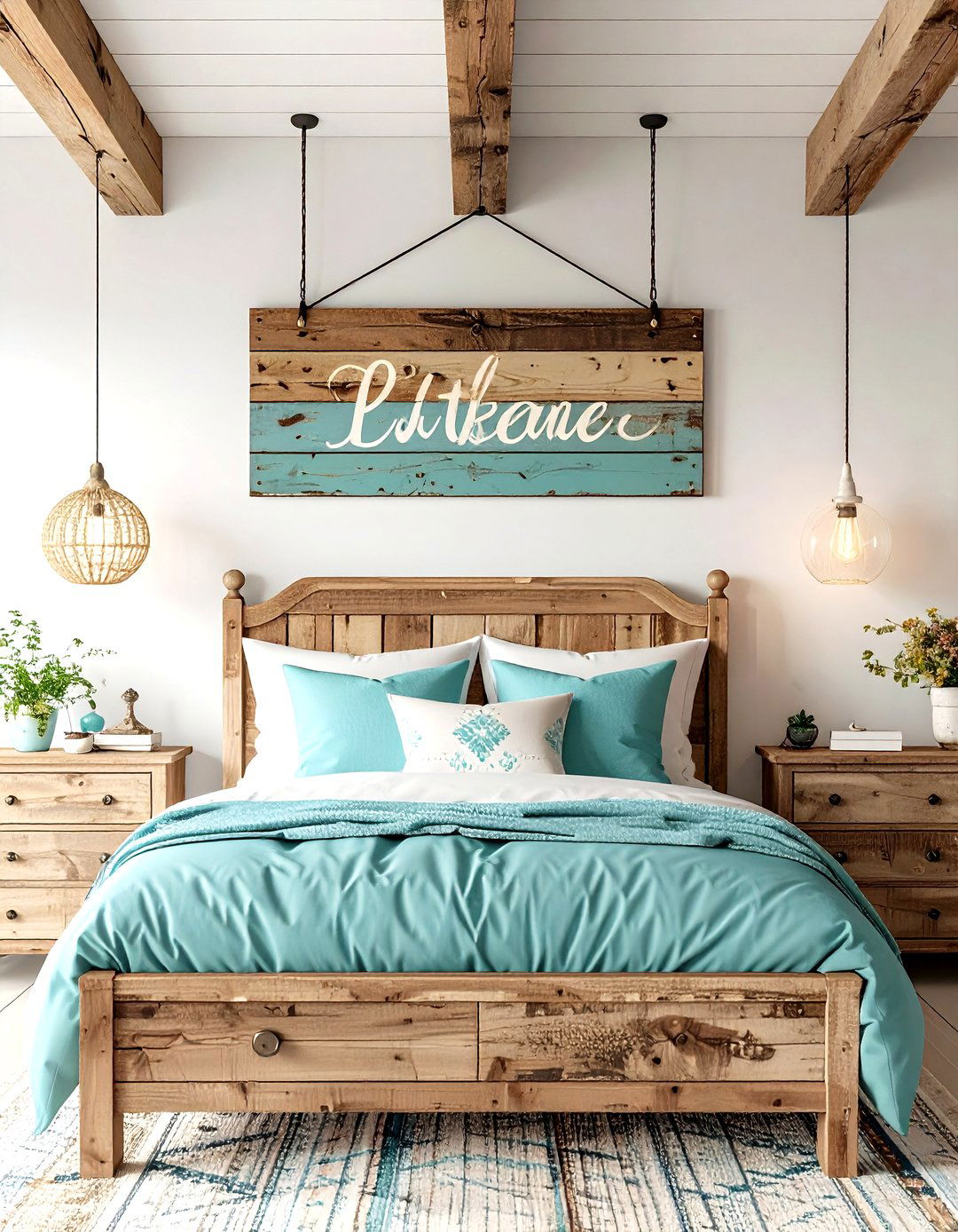 Hand Painted Signs - 20 Shabby Chic Bedroom Ideas